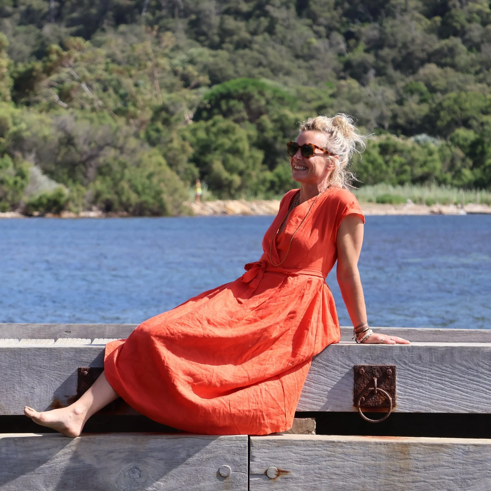 Robe Athéna - lin orange - Image 2