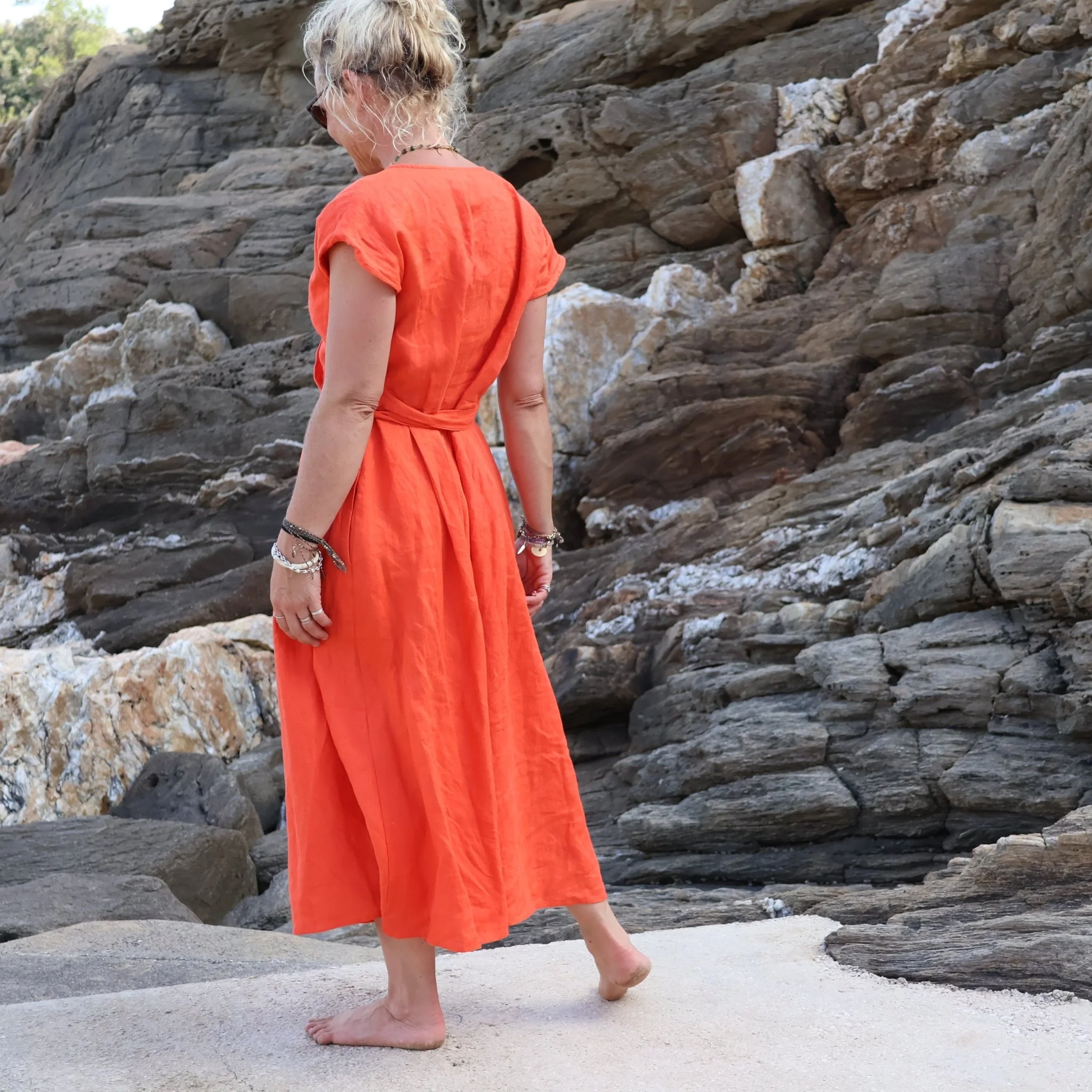 Robe Athéna - lin orange - Image 3