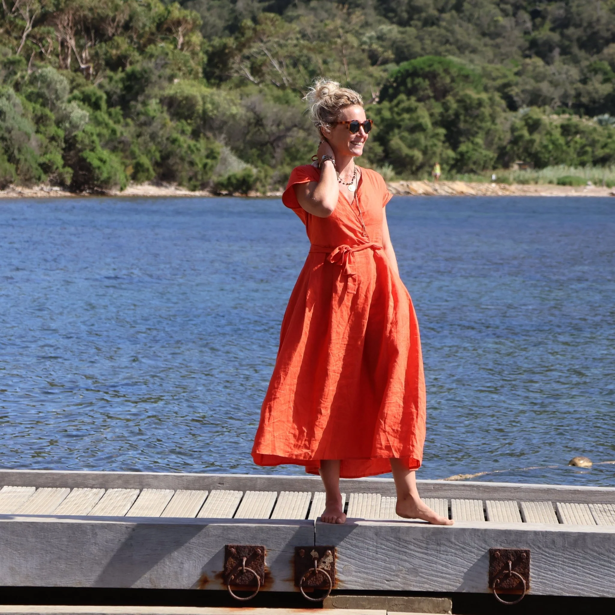 Robe Athéna - lin orange - Image 5