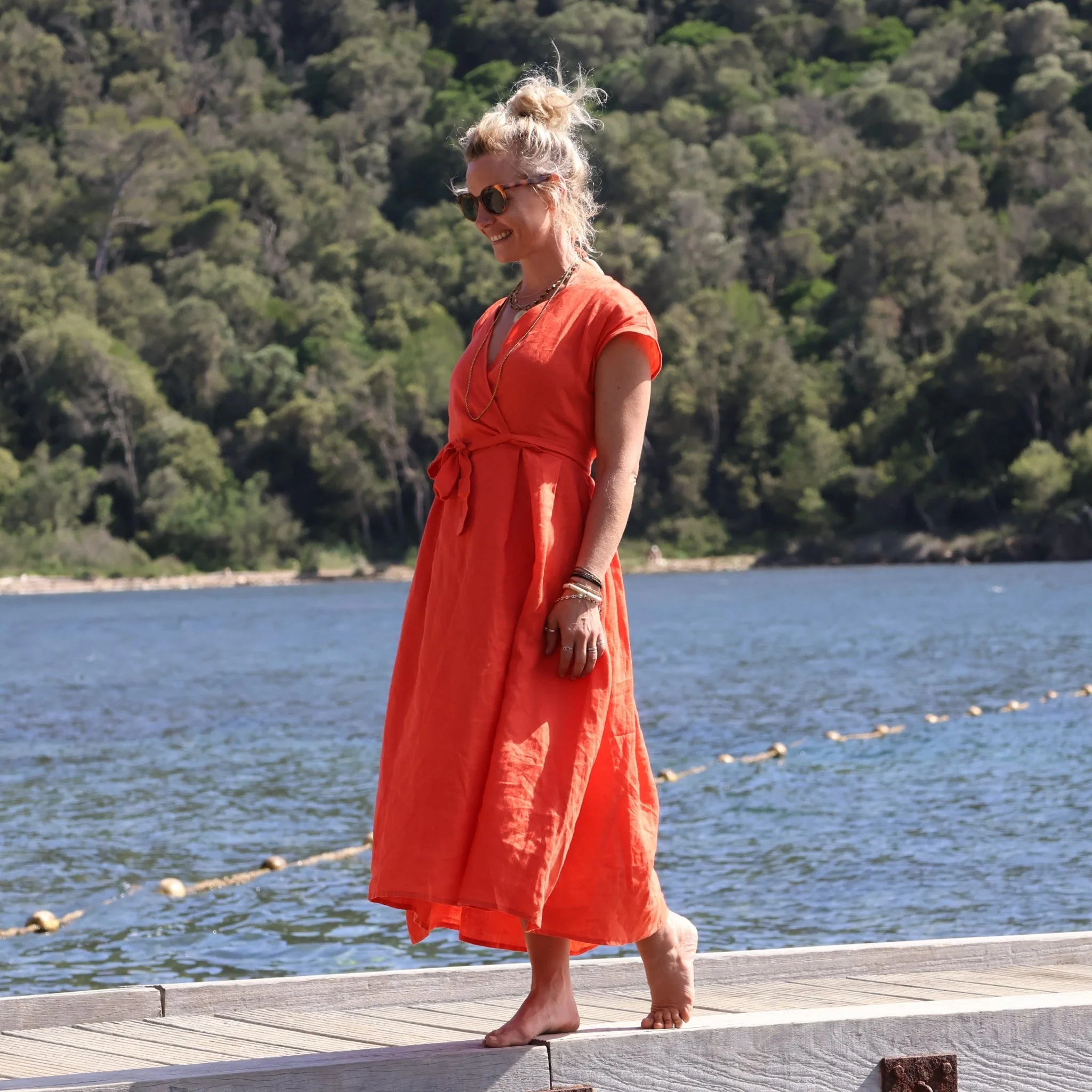 Robe Athéna - lin orange - Image 8