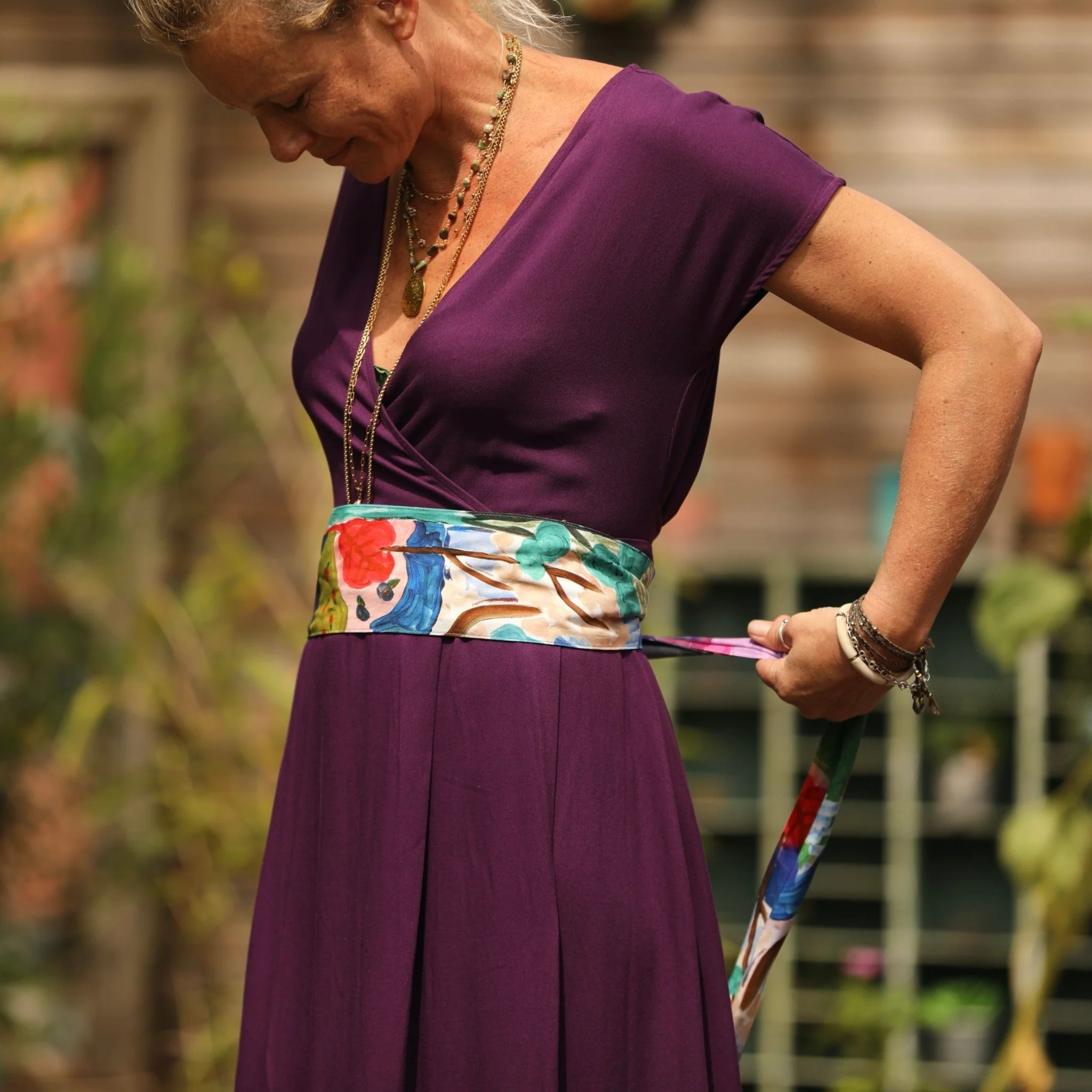 Robe Athéna - viscose lilas - Image 5