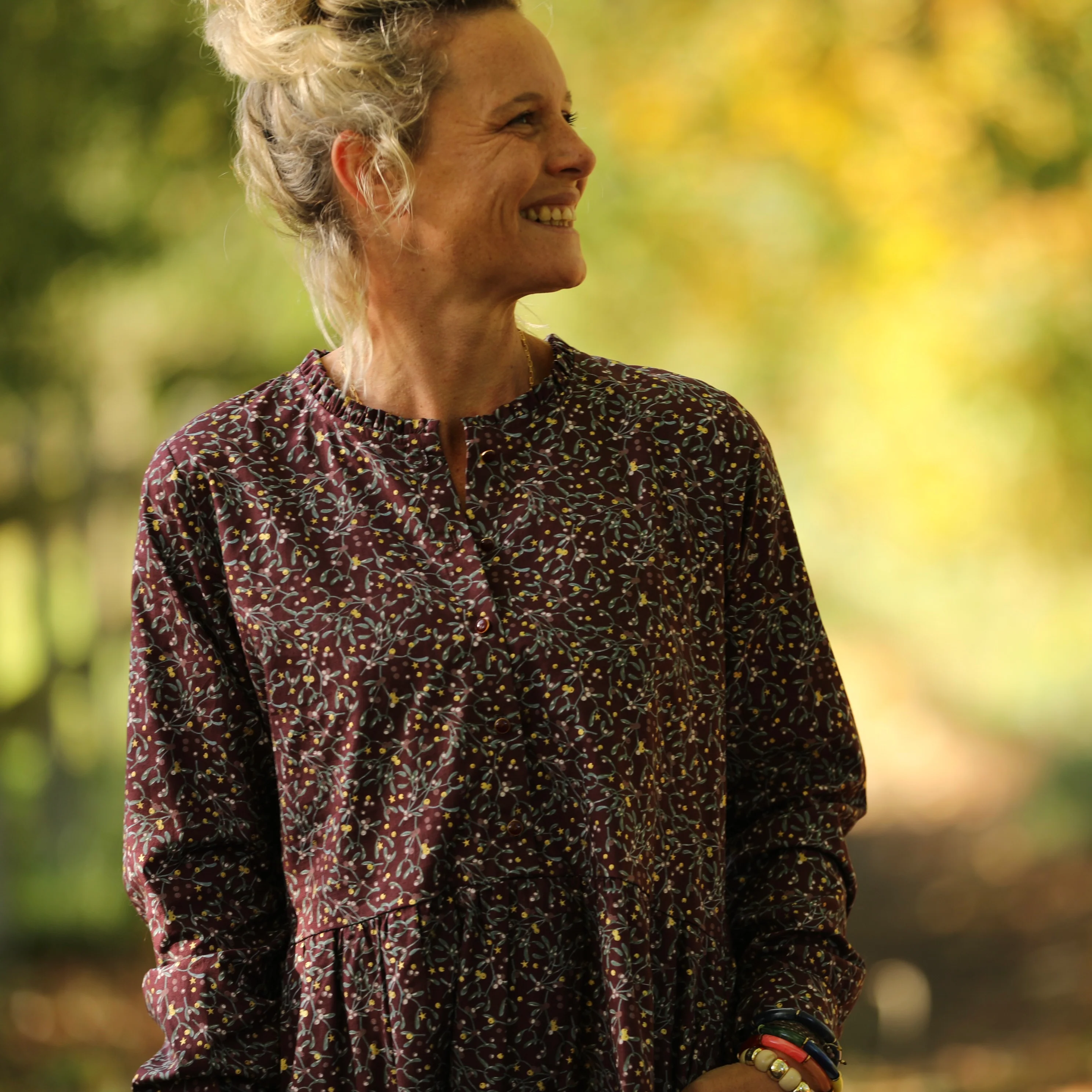 Robe Aurélia - coton Fleurs de Solstice - Image 3