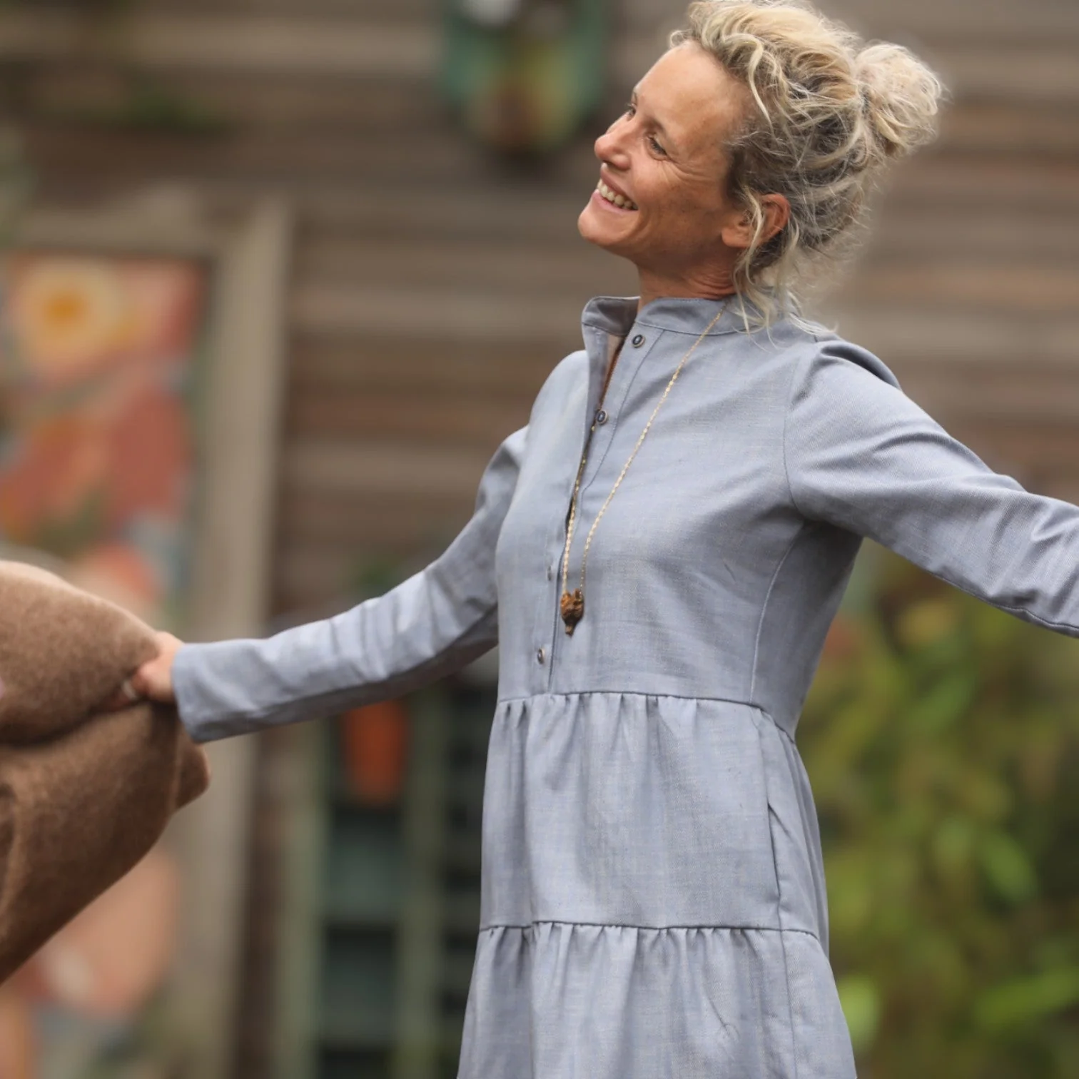 Robe Bella - jean beu clair - Image 6
