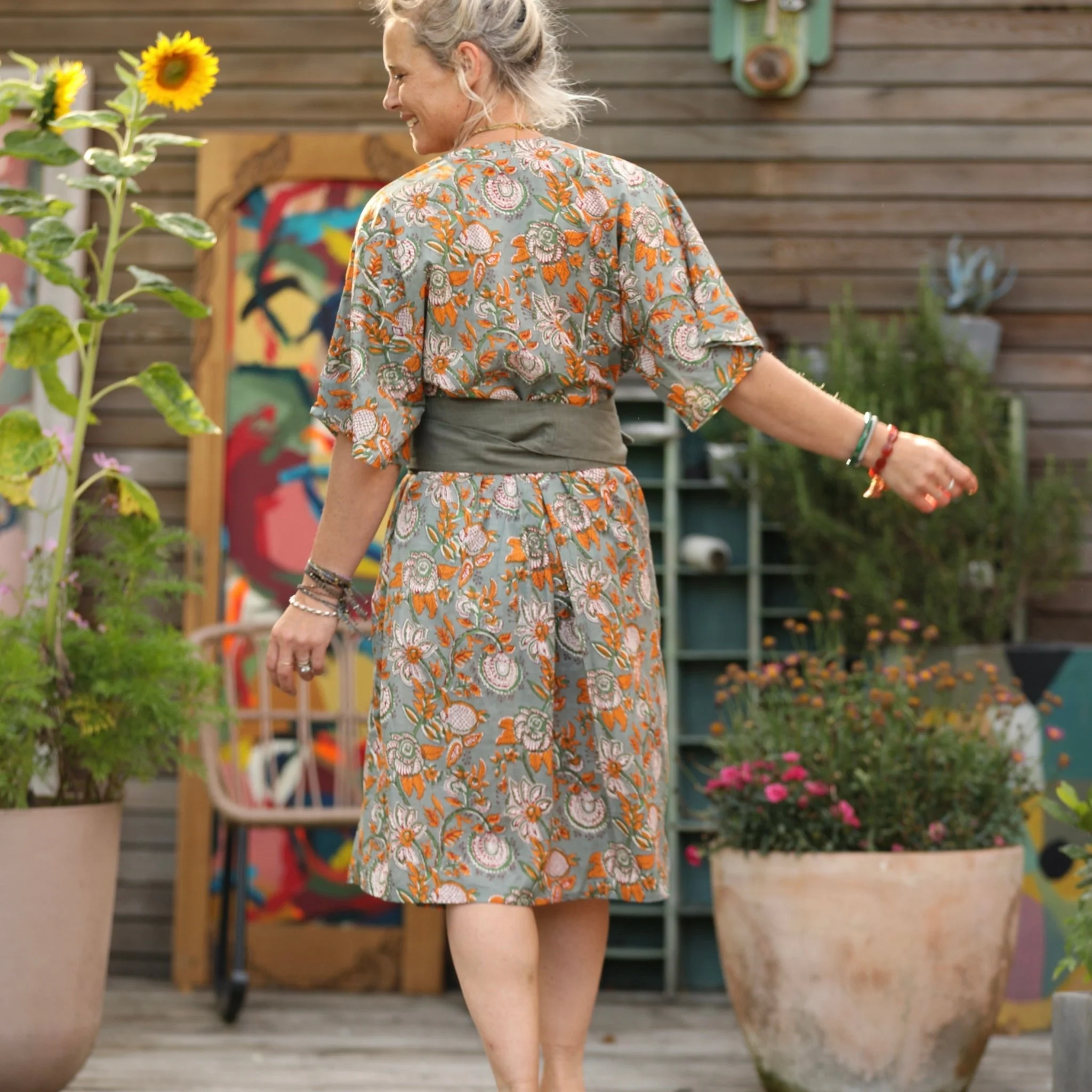 Robe Capucine - imprimé "Jardin secret" - Image 5