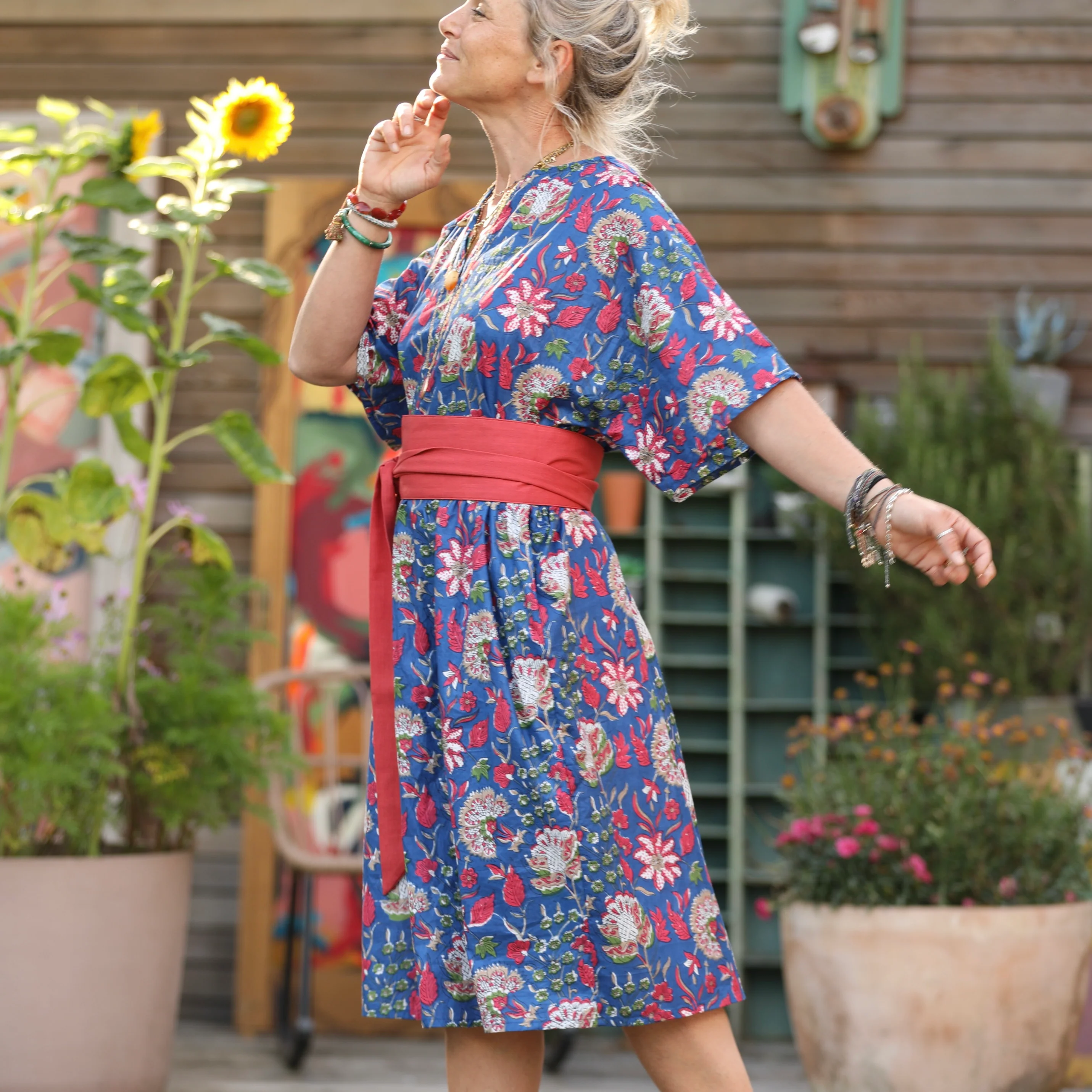 Robe Capucine - imprimé "Murmures" - Image 7