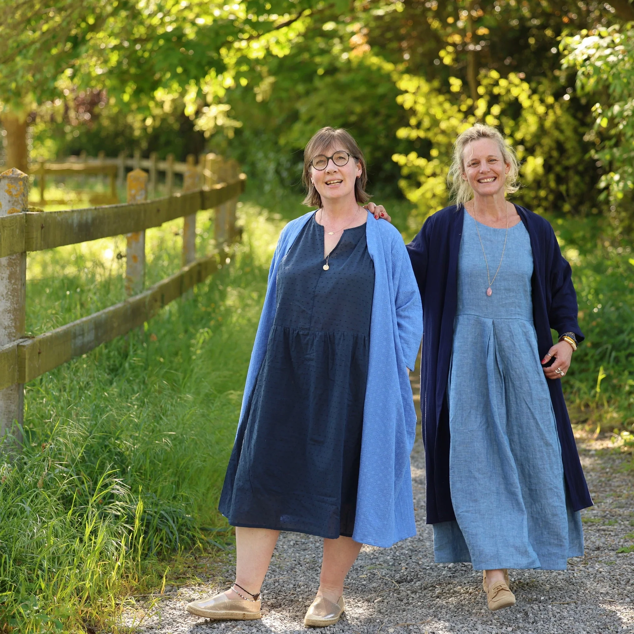 Robe Capucine - voile de coton plumetis marine - Image 9
