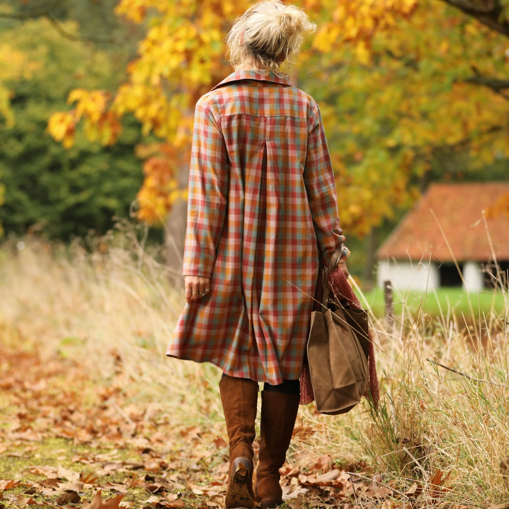 Robe Carole – tartan automnal - Image 8