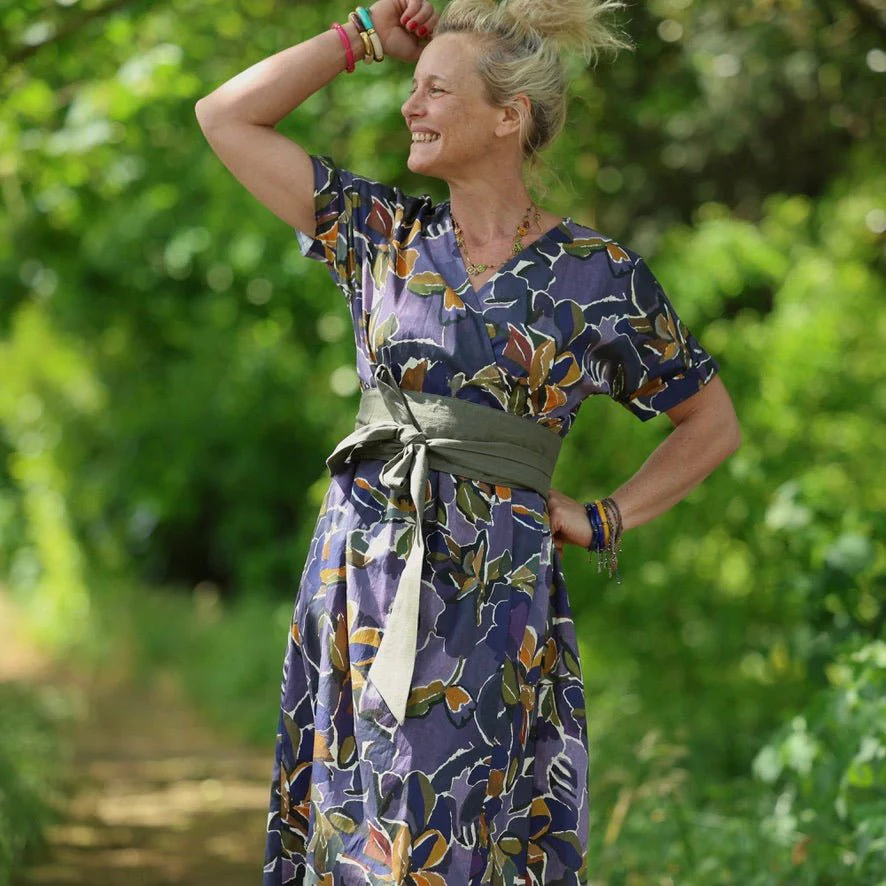 Robe Charline – Satin de coton Bois de Myrthe - Image 10