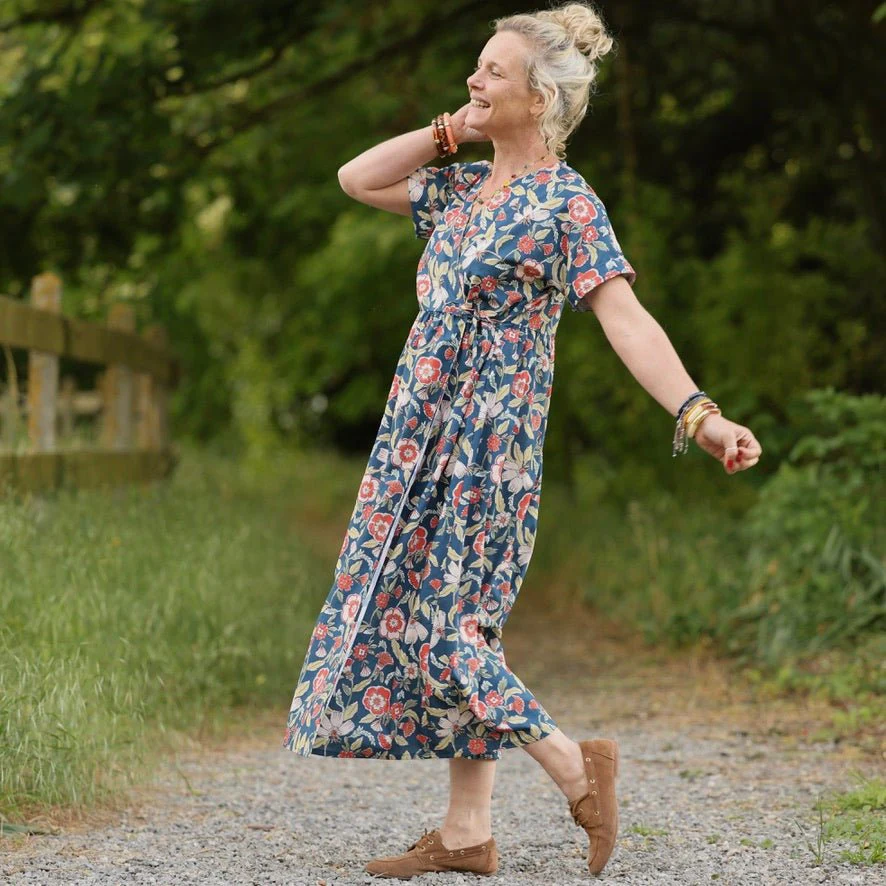Robe Charline – Coton Fleurs d'Inde - Image 6