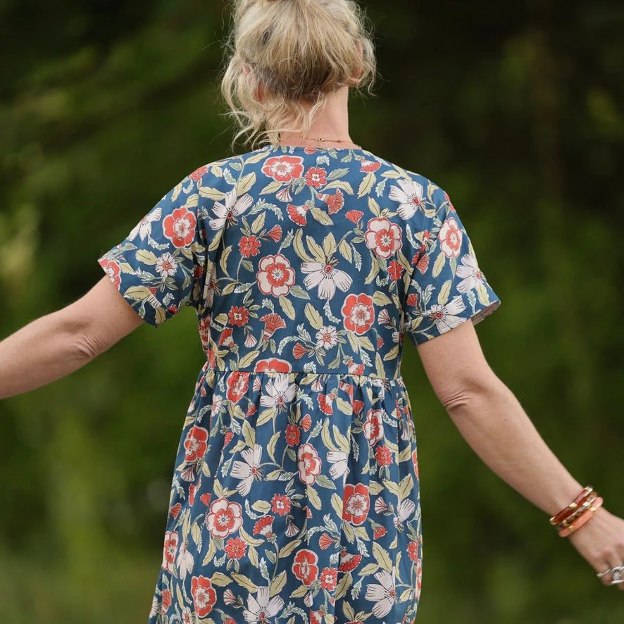 Robe Charline – Coton Fleurs d'Inde - Image 8