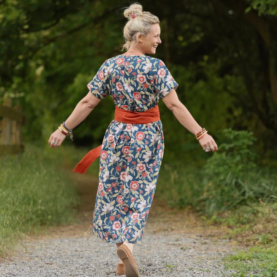 Robe Charline – Coton Fleurs d'Inde - Image 9