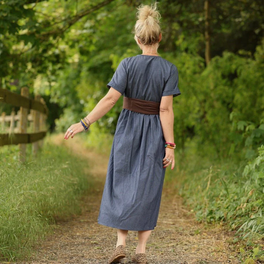 Robe Charline – Jean de coton bleu - Image 4