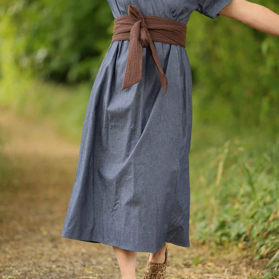 Robe Charline – Jean de coton bleu - Image 5