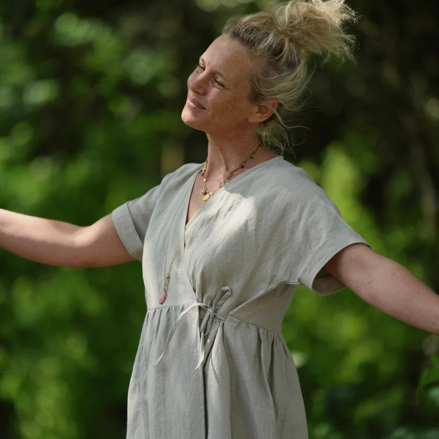 Robe Charline – Lin naturel - Image 10
