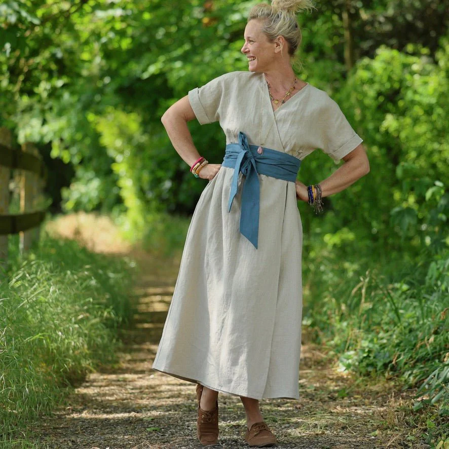 Robe Charline – Lin naturel - Image 13