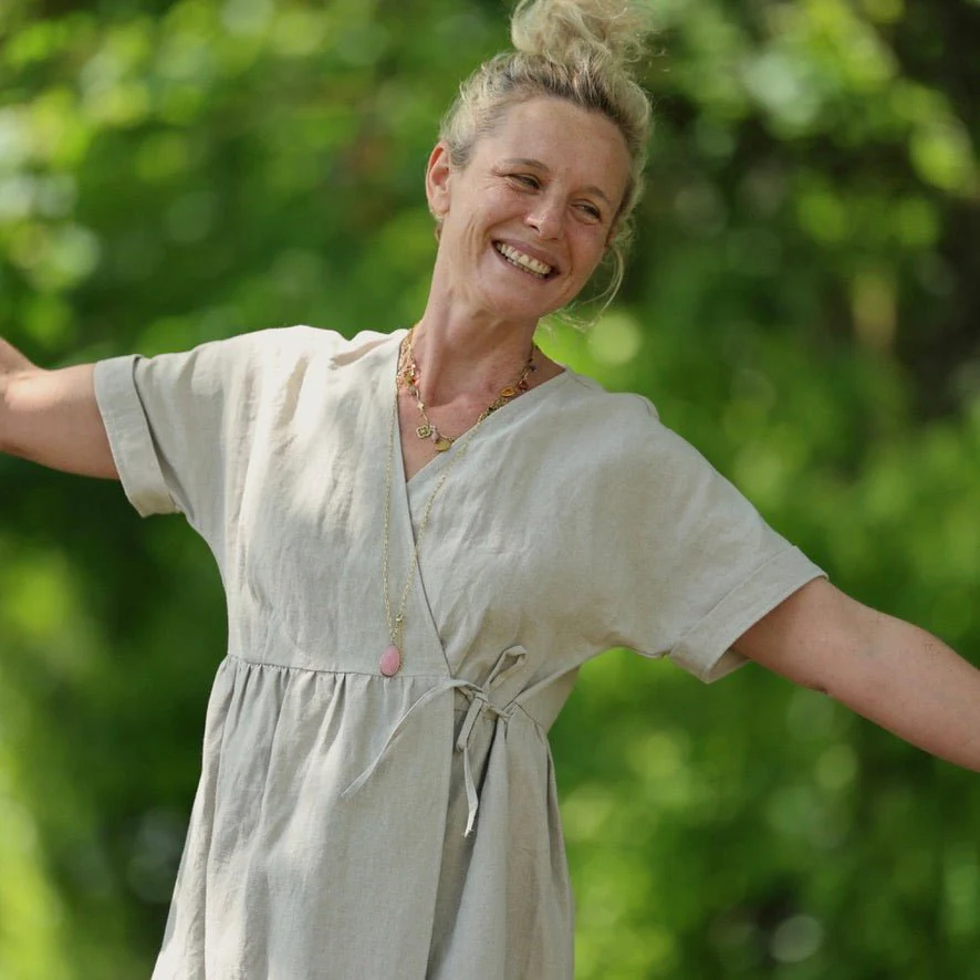 Robe Charline – Lin naturel - Image 14