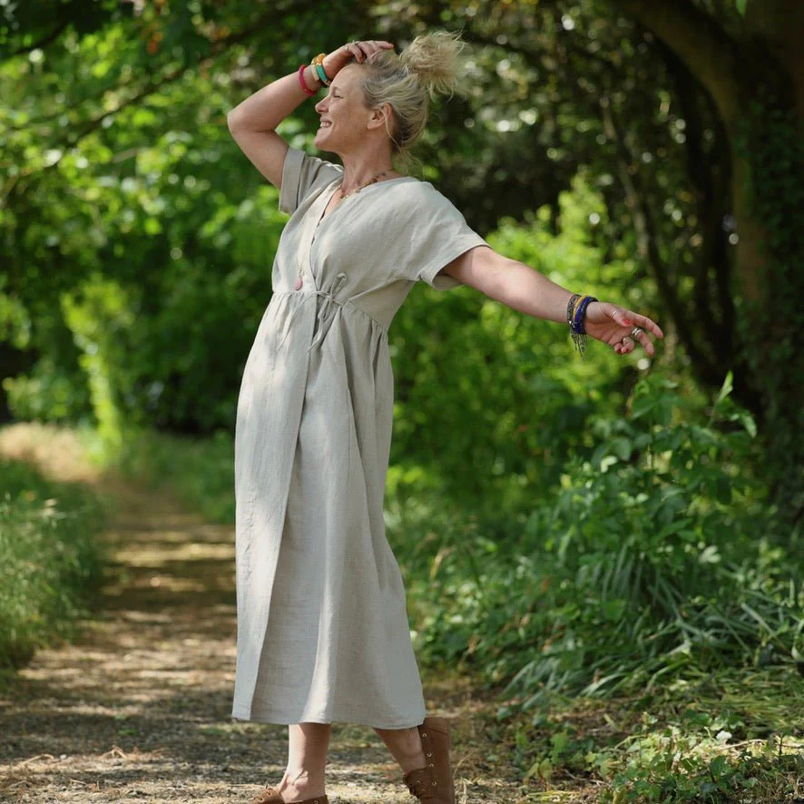 Robe Charline – Lin naturel - Image 16
