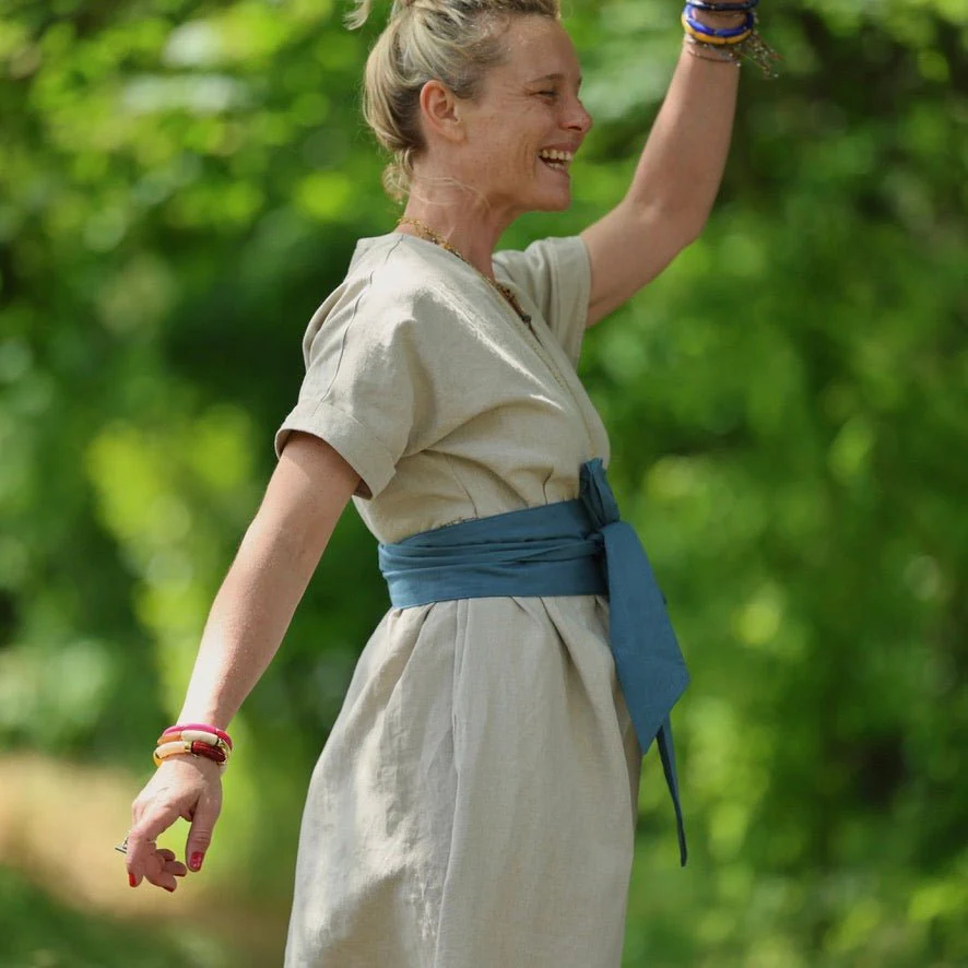 Robe Charline – Lin naturel - Image 7