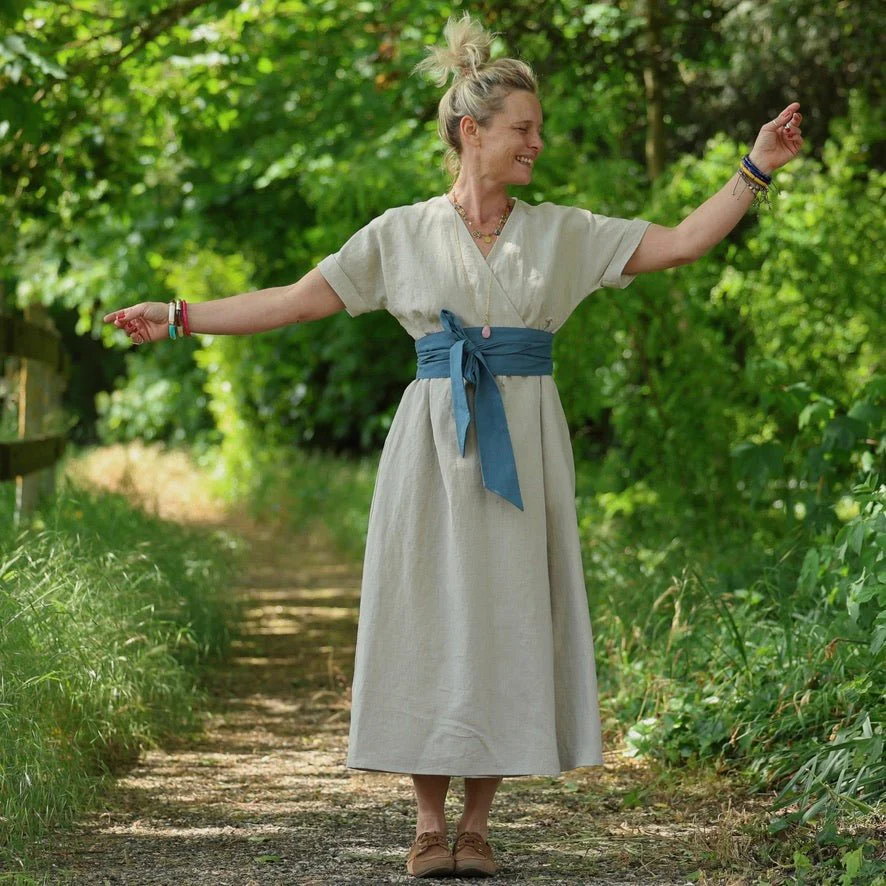 Robe Charline – Lin naturel - Image 9