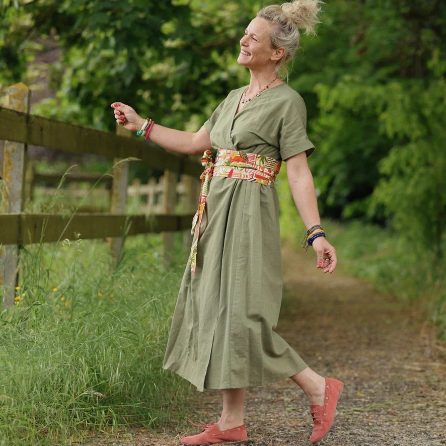 Robe Charline – Lin Vert fenouil - Image 5