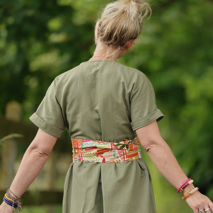 Robe Charline – Lin Vert fenouil - Image 6
