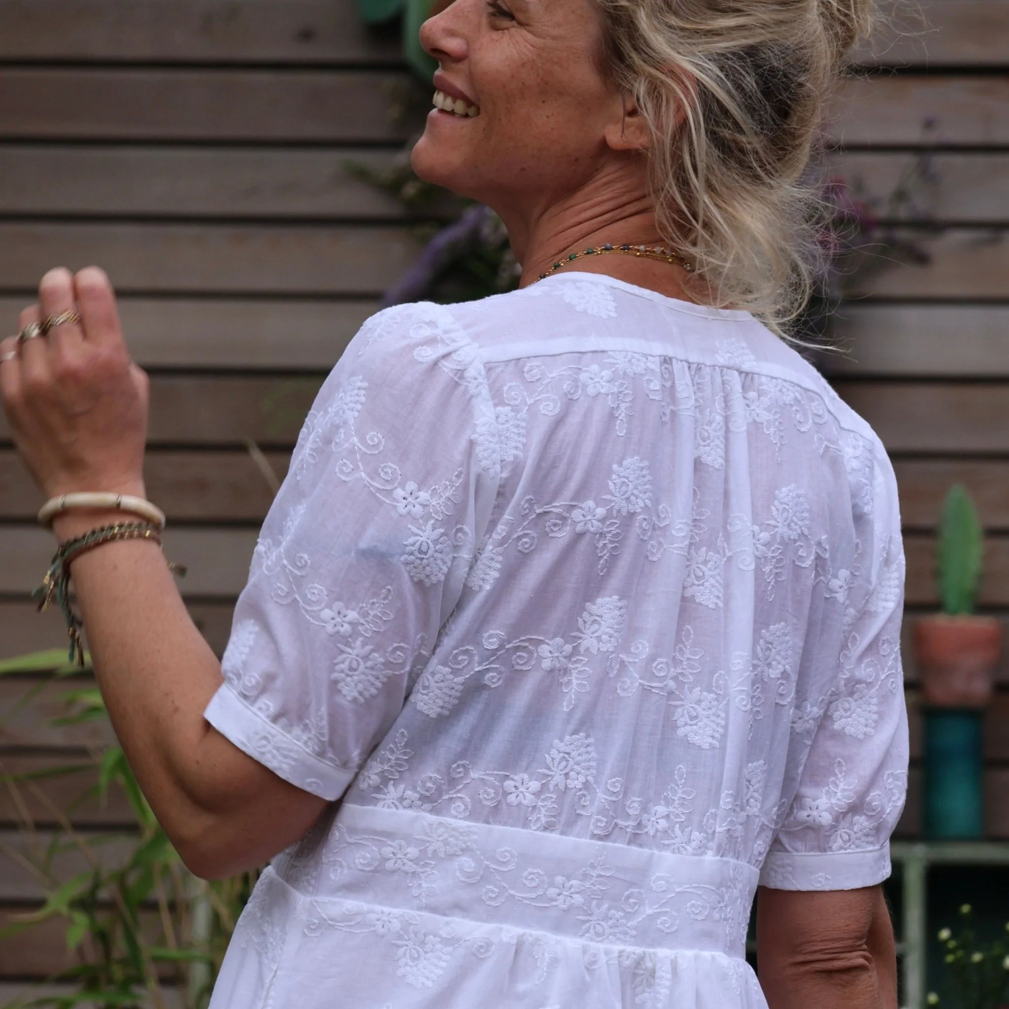 Robe Clara - Broderie de coton - Image 2