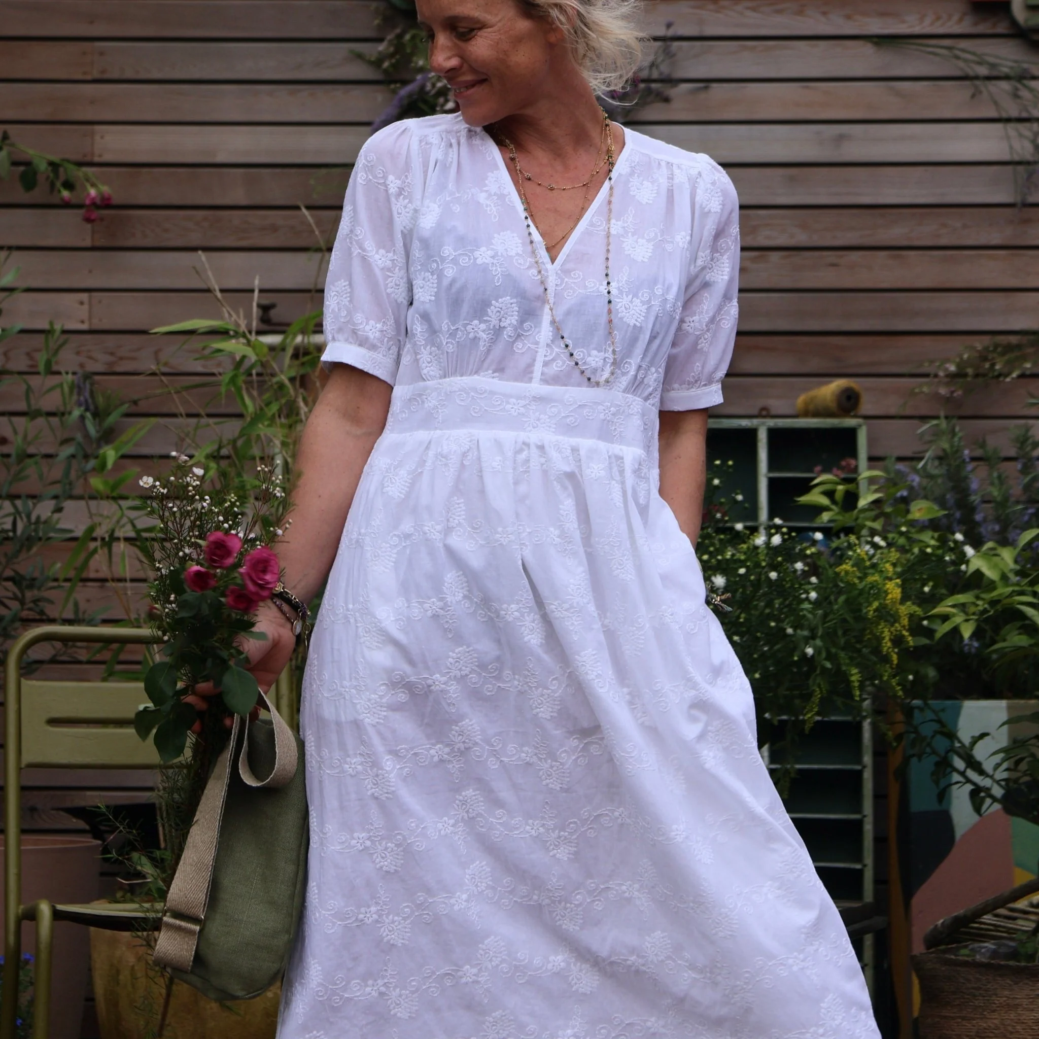 Robe Clara - Broderie de coton - Image 9