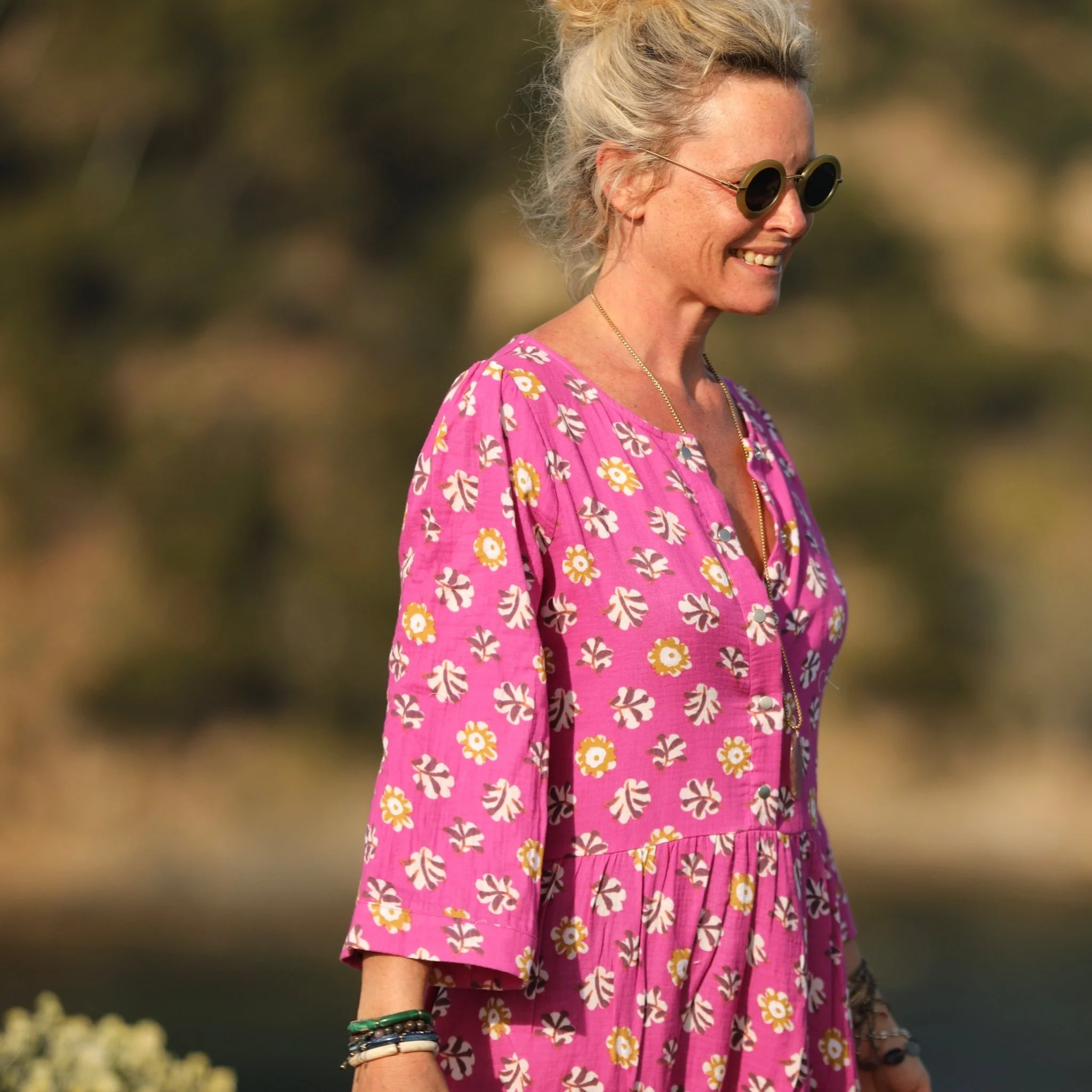 Robe Eglantine - double gaze de coton Songe boisé - Image 6