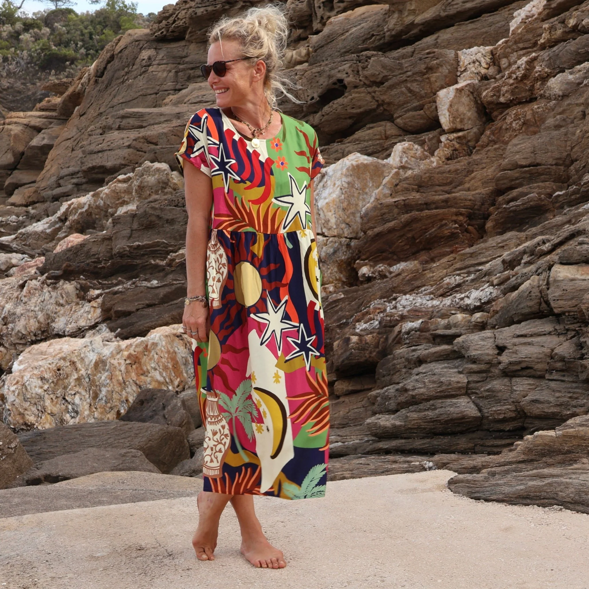 Robe Elsie viscose Kos