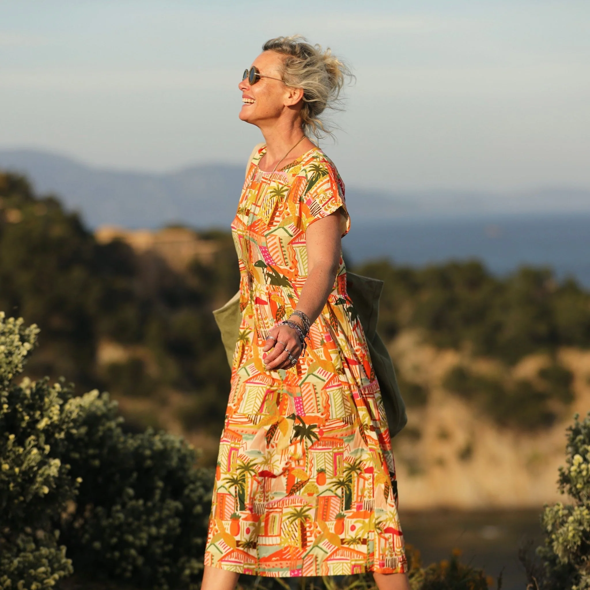 Robe Elsie viscose Verdure tropicale - Image 13