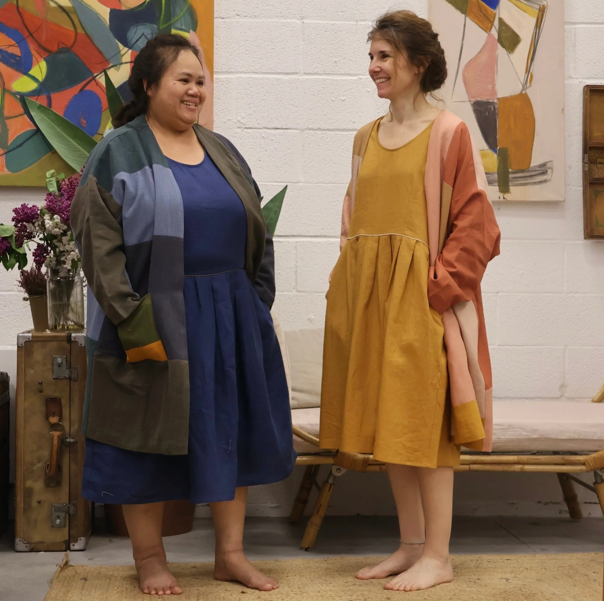 Robe Emmy en lin ocre - Image 7