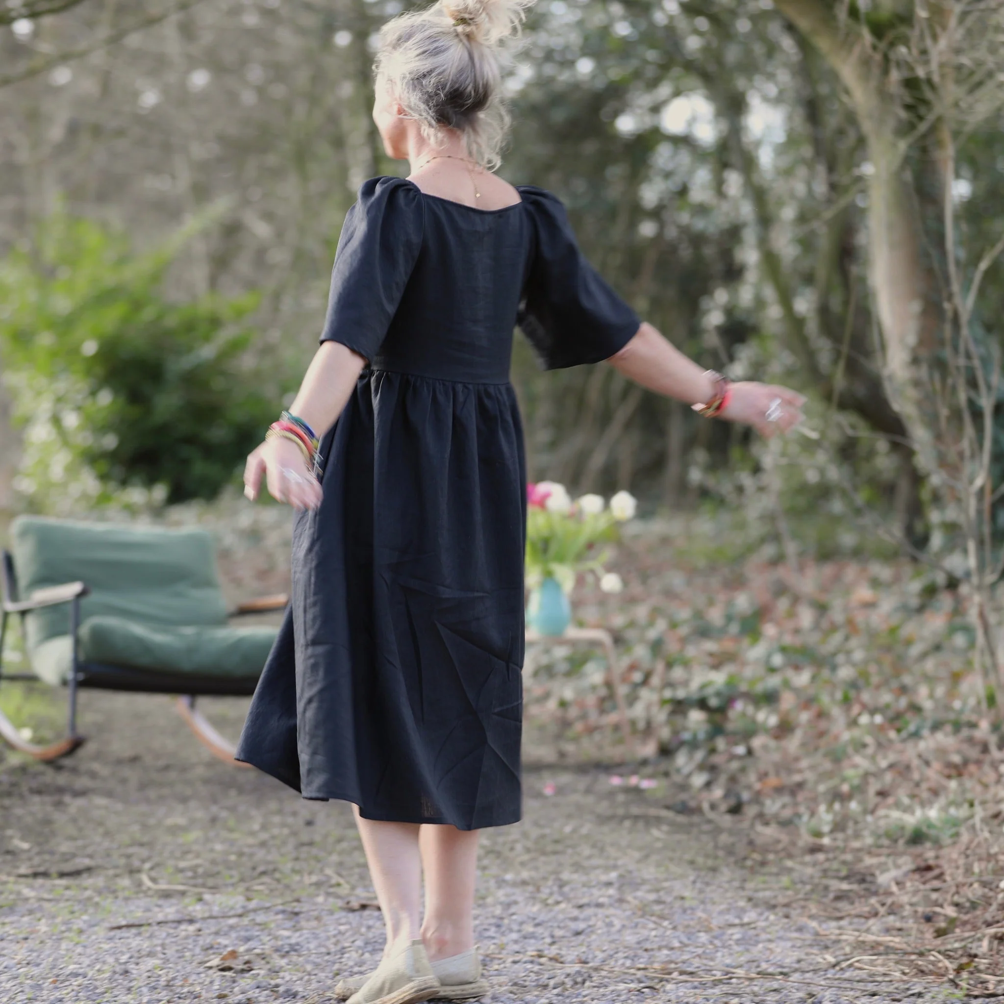 Robe Iloé – Lin noir - Image 5