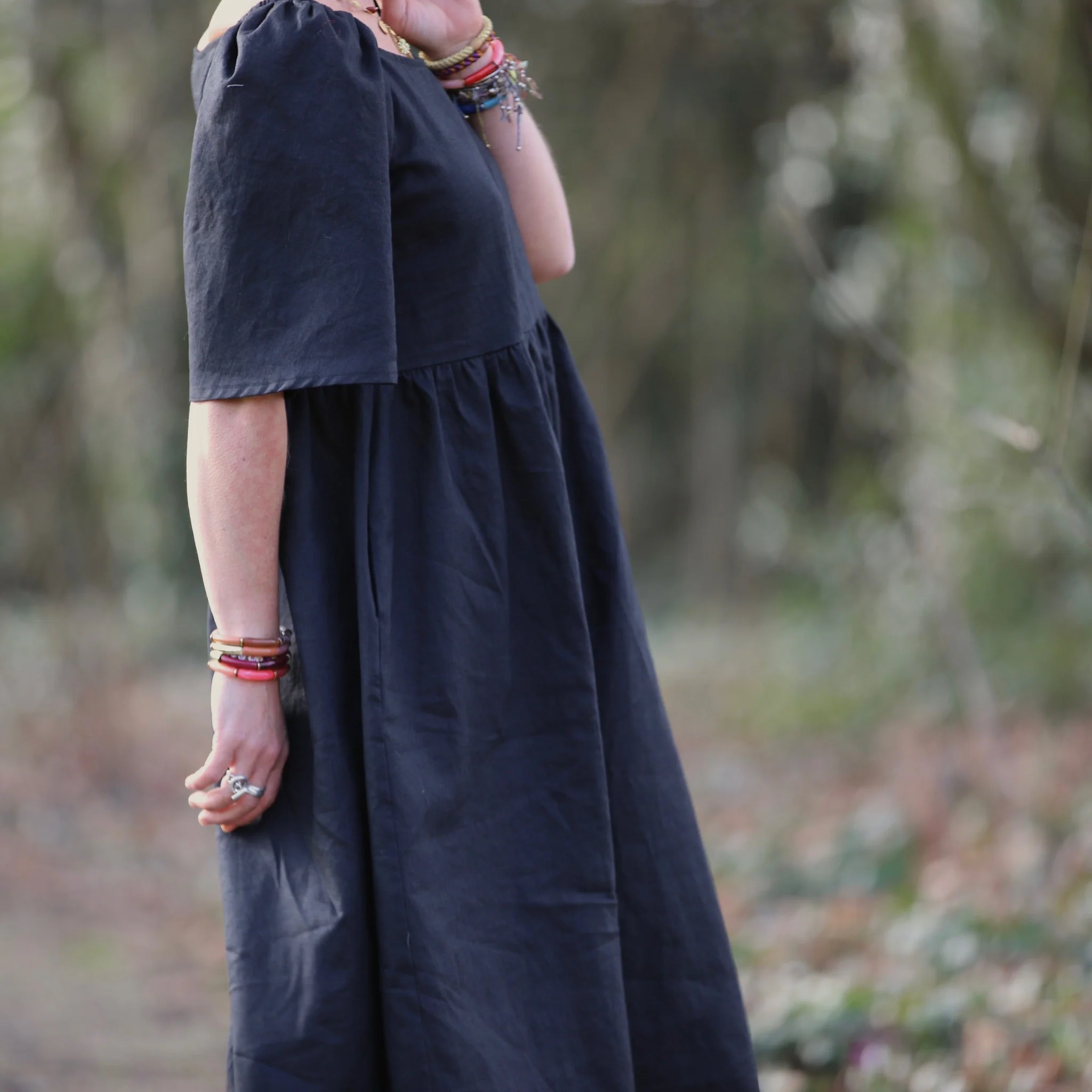 Robe Iloé – Lin noir - Image 7