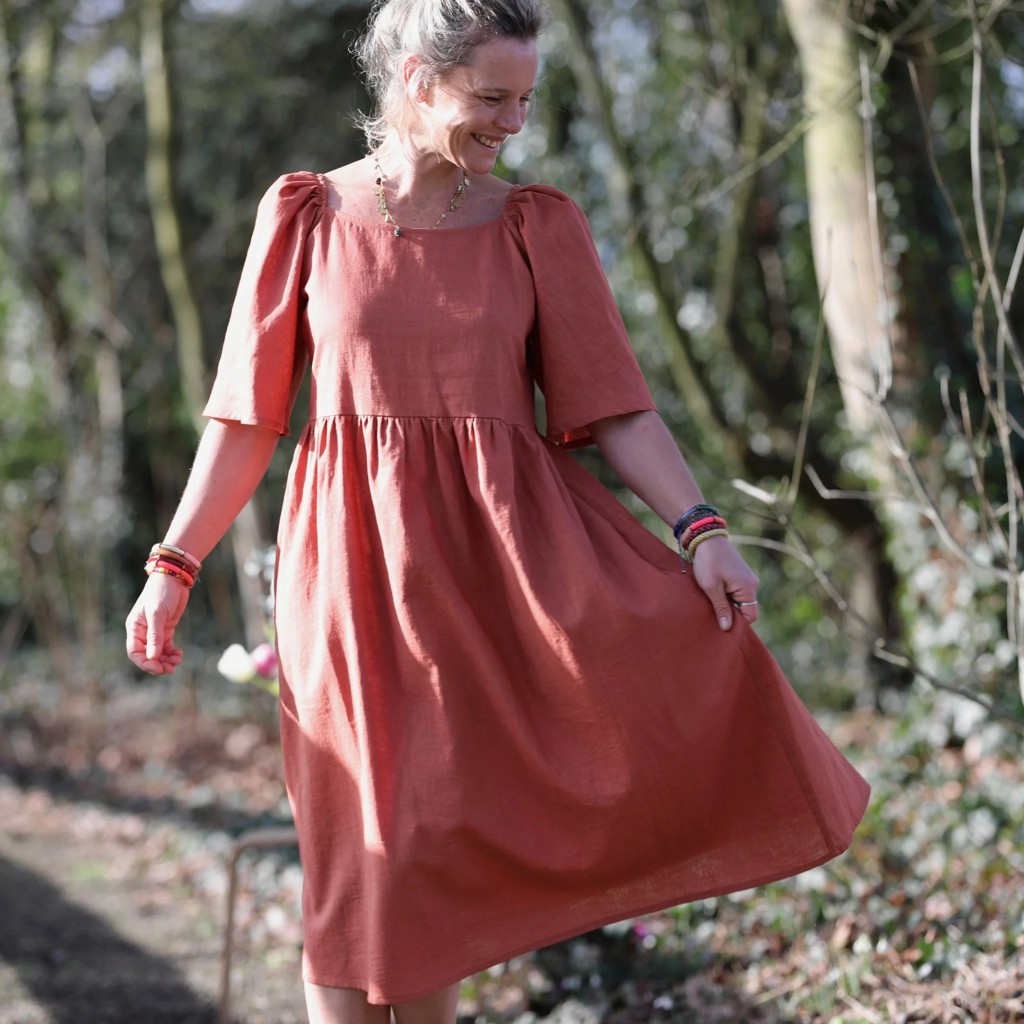 Robe Iloé – Lin terracotta - Image 10