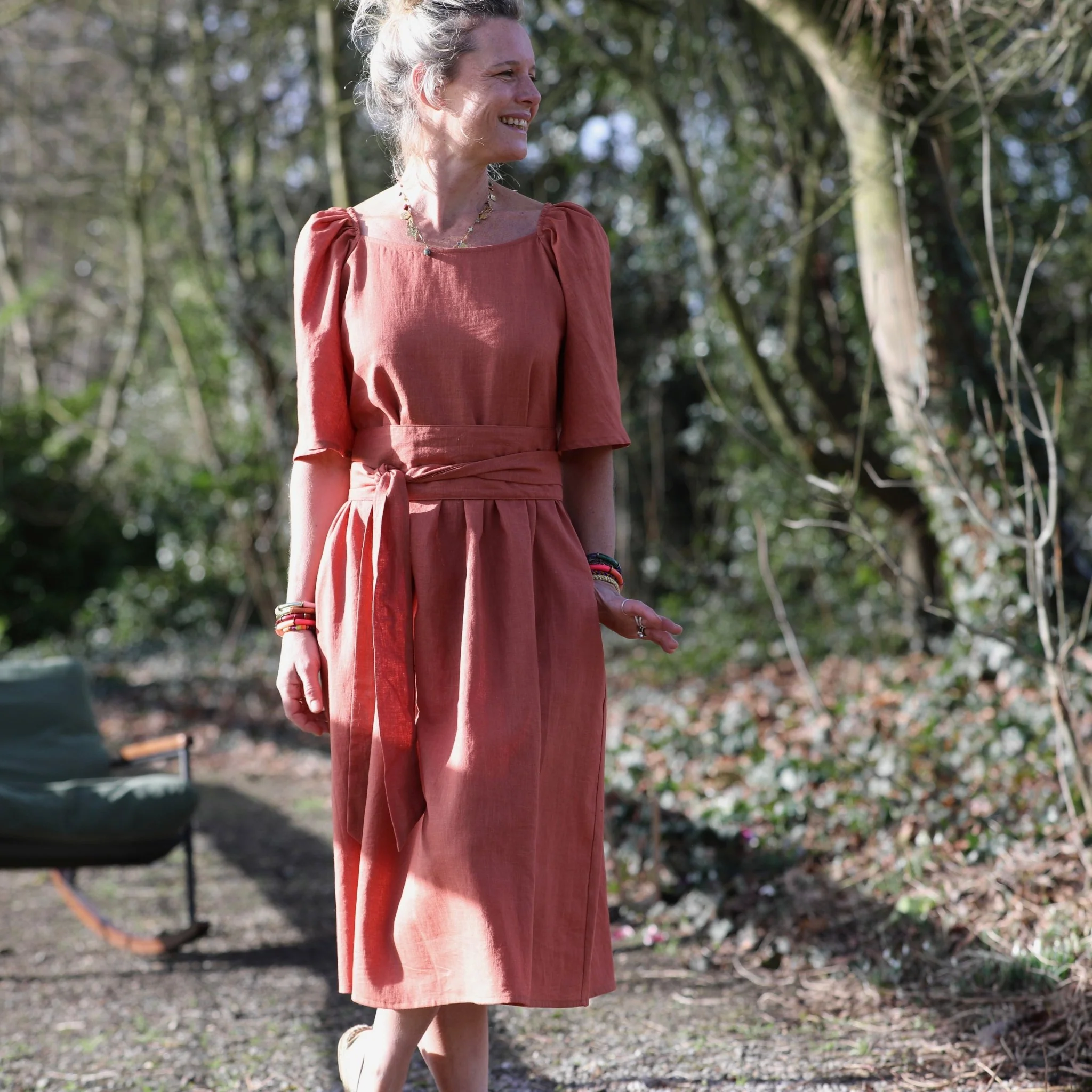 Robe Iloé – Lin terracotta - Image 11