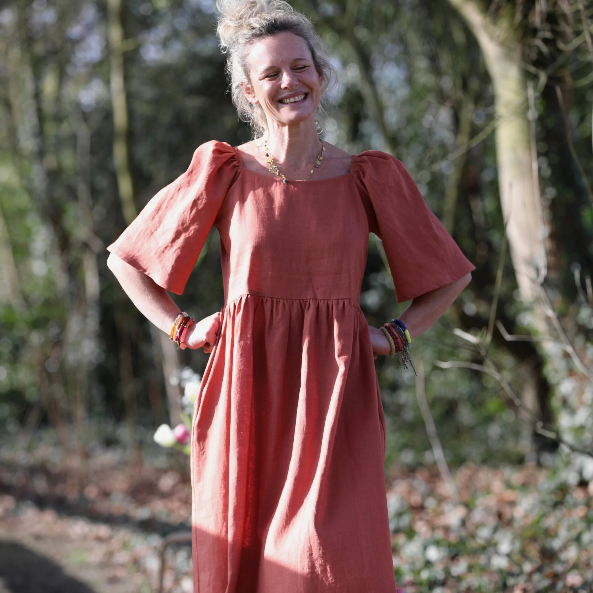 Robe Iloé – Lin terracotta - Image 3