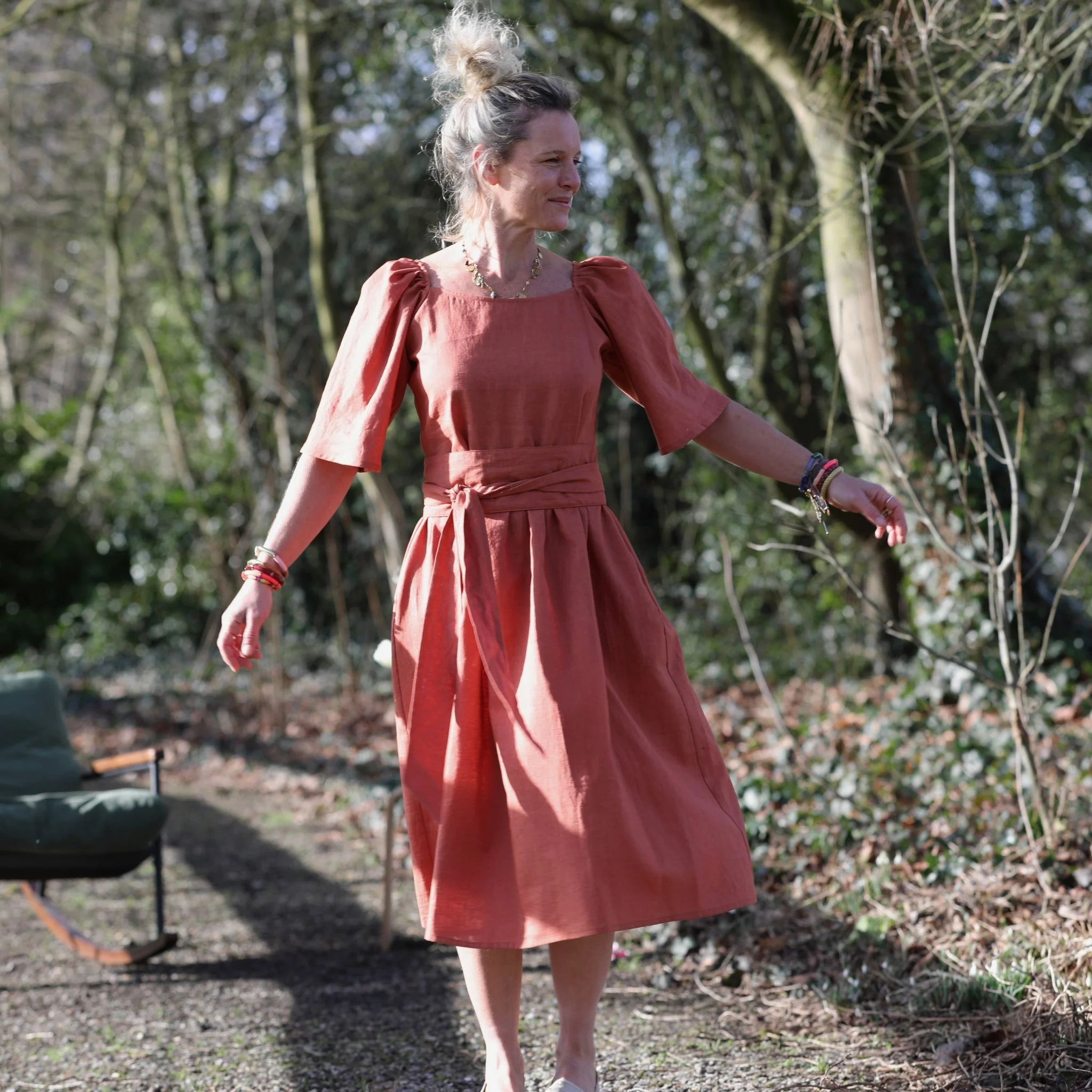 Robe Iloé – Lin terracotta - Image 7