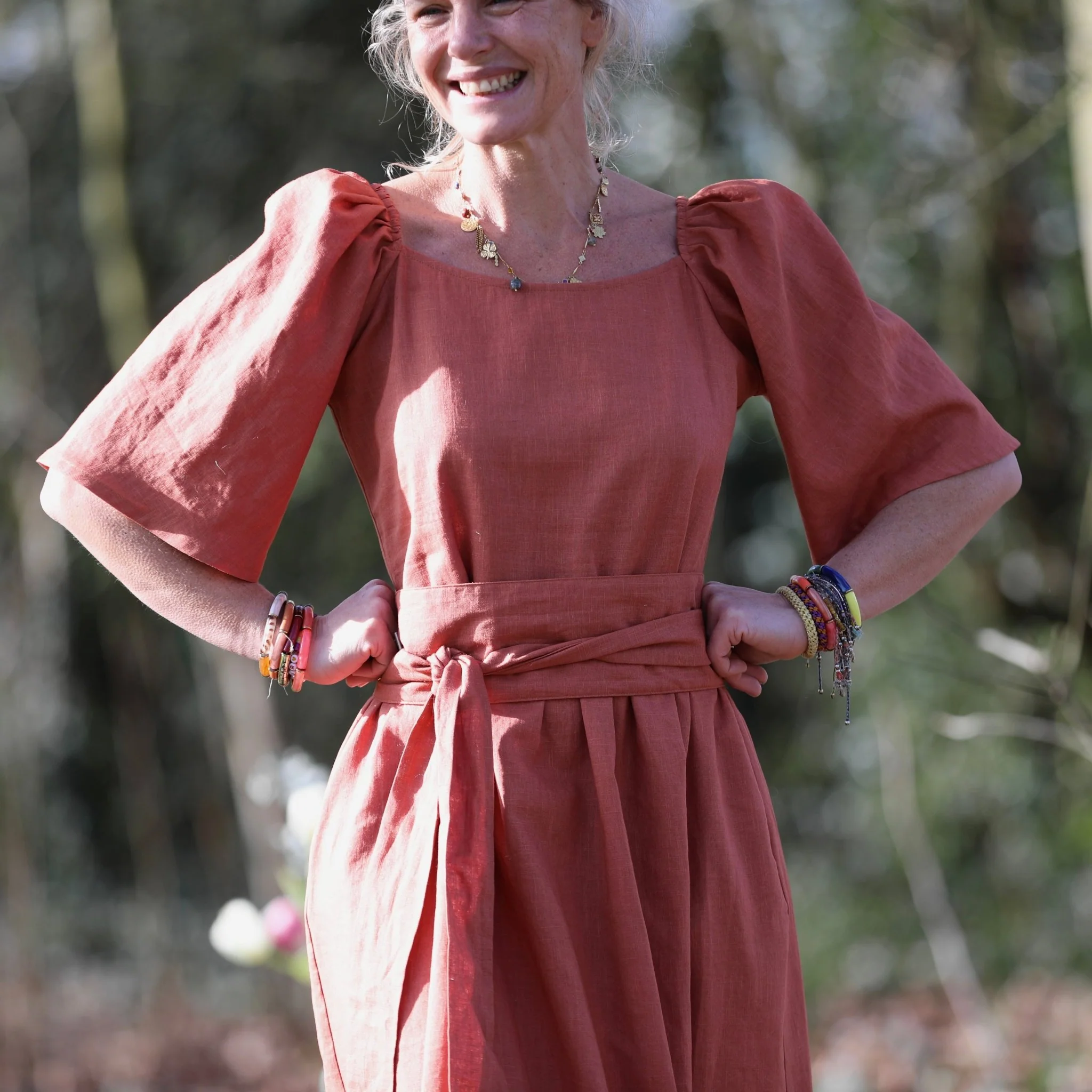 Robe Iloé – Lin terracotta - Image 9