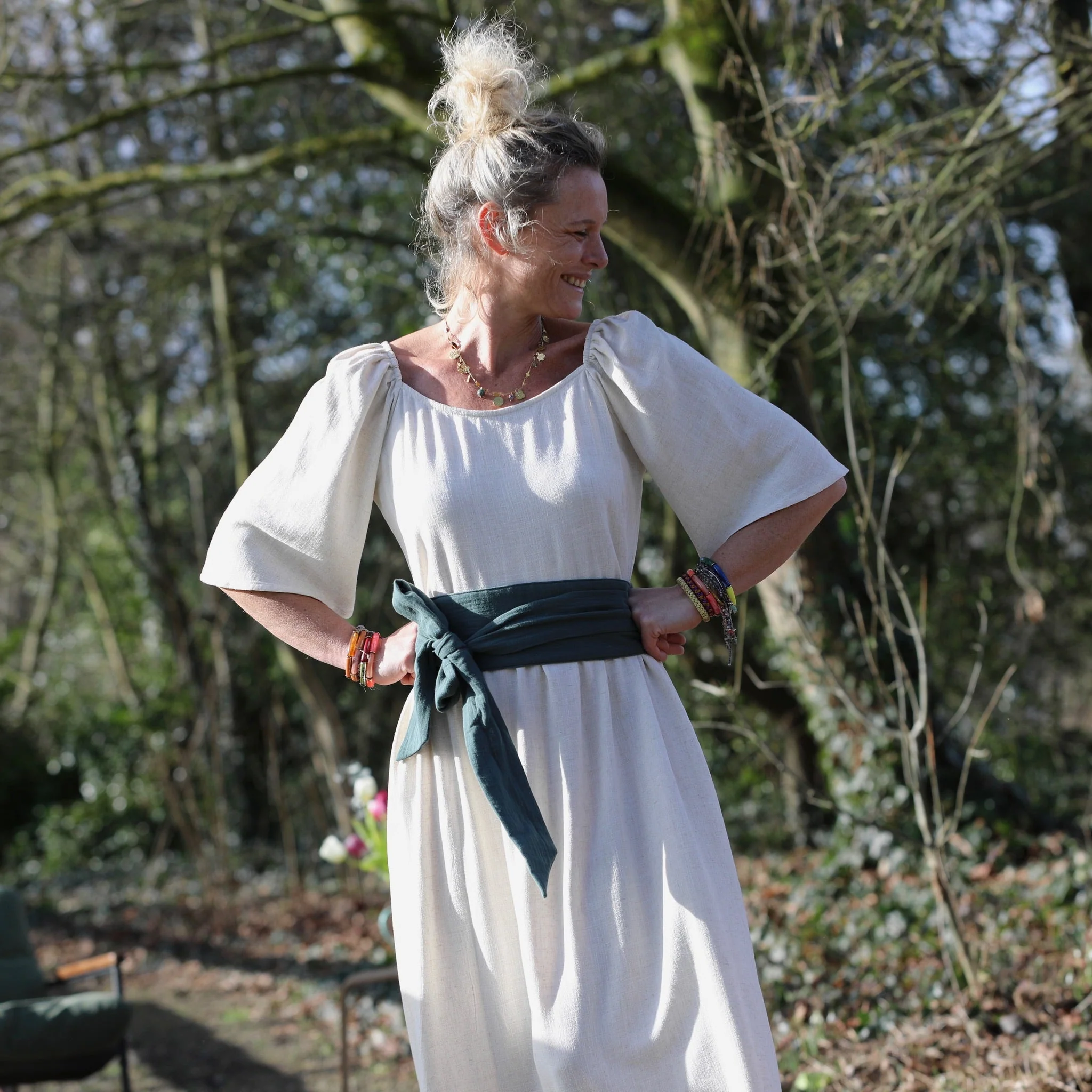 Robe Iloé – Viscose/lin ficelle - Image 13