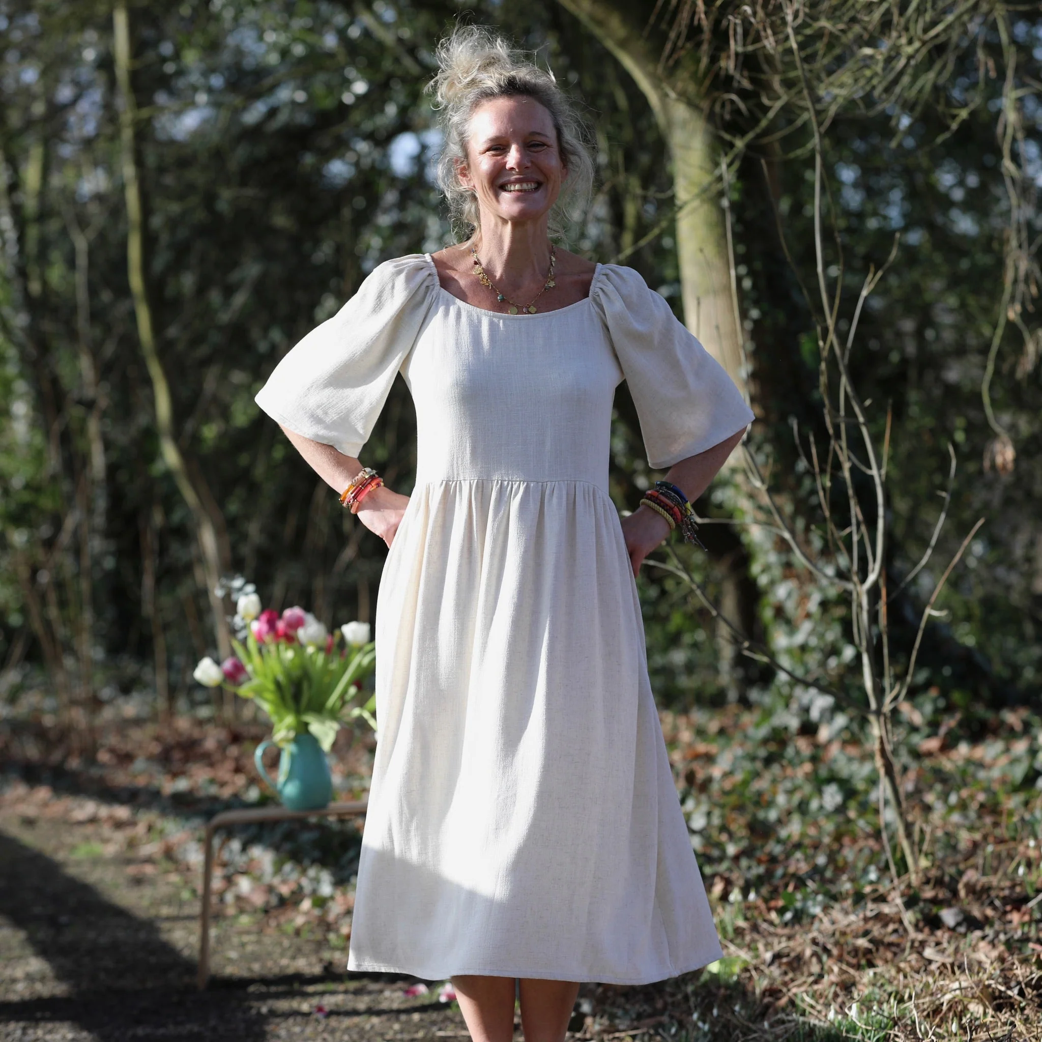 Robe Iloé – Viscose/lin ficelle - Image 14
