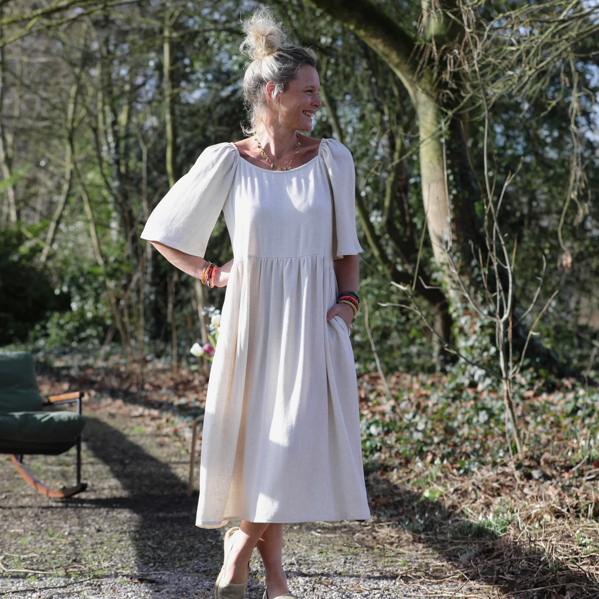Robe Iloé – Viscose/lin ficelle - Image 6