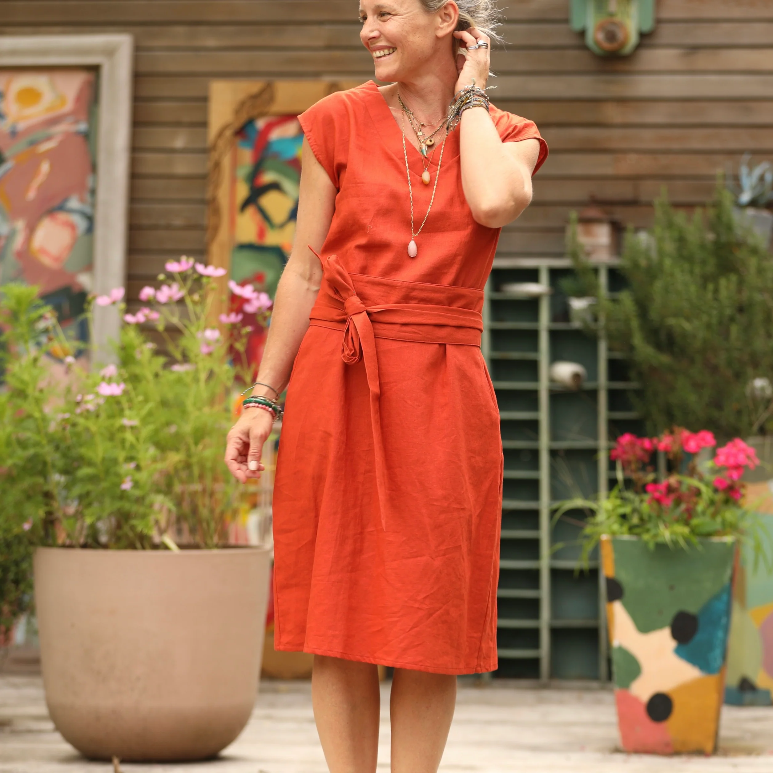 Robe Ivy - lin terre de Sienne - Image 5