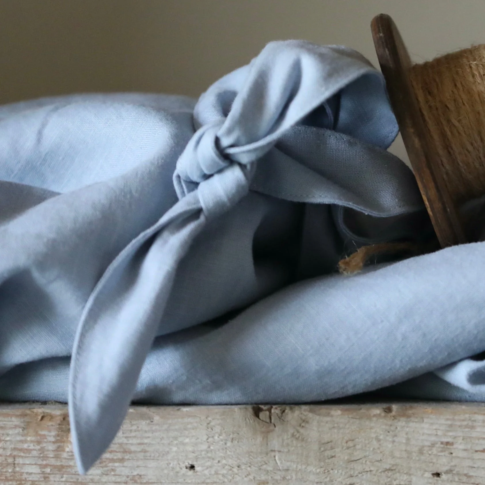 Robe Laëtitia - lin bleu doux - Image 2