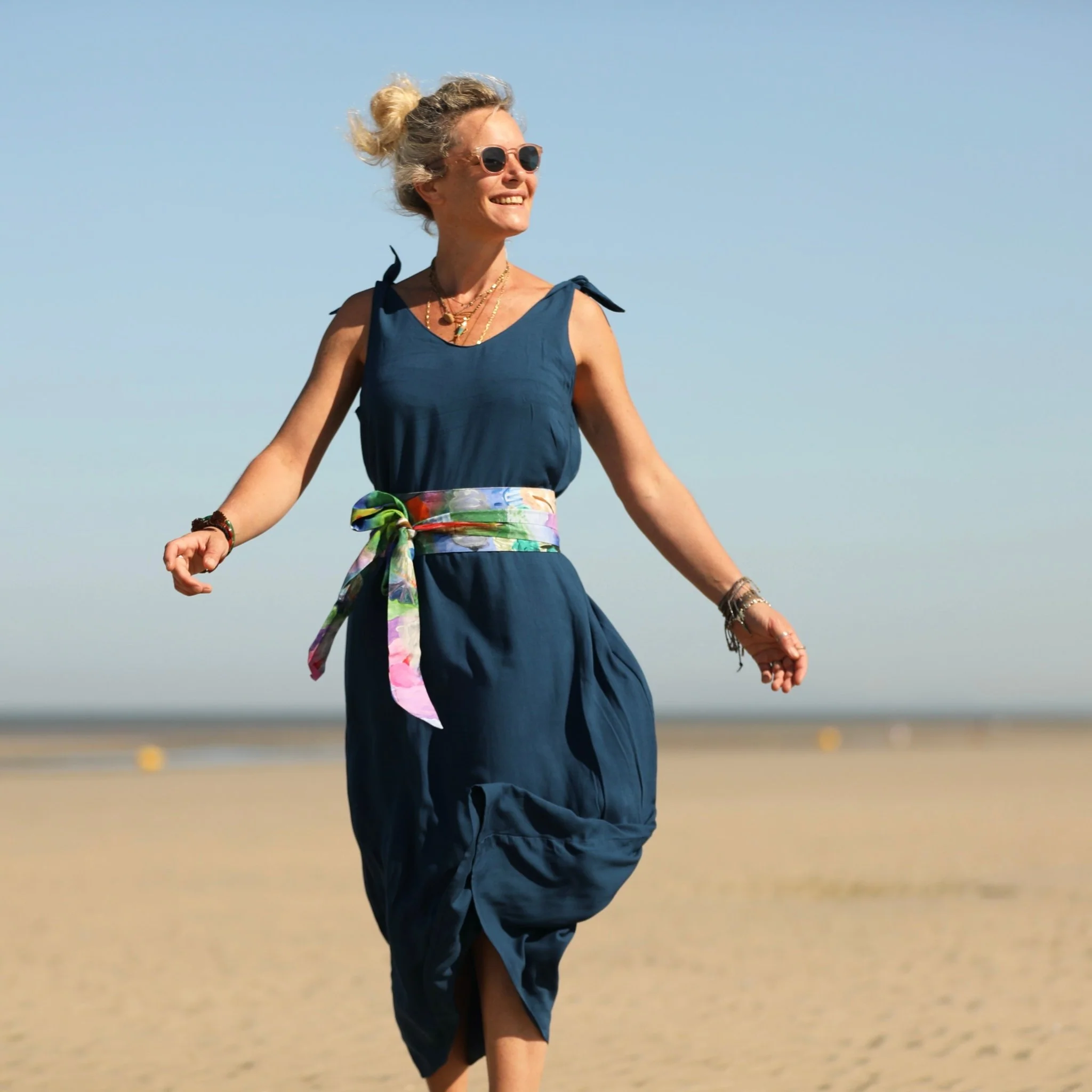Robe Laëtitia - sergé de viscose canard - Image 3