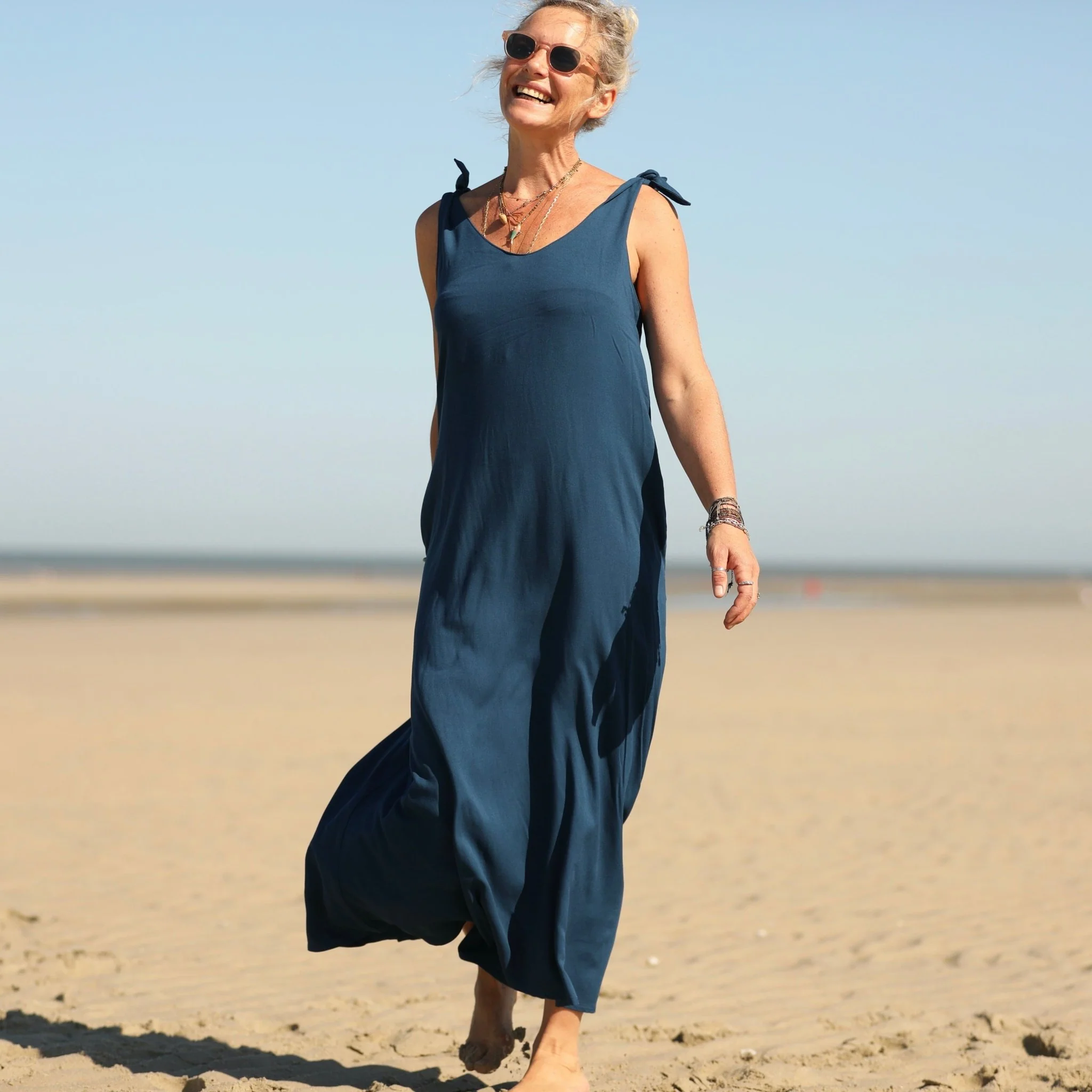 Robe Laëtitia - sergé de viscose canard - Image 6
