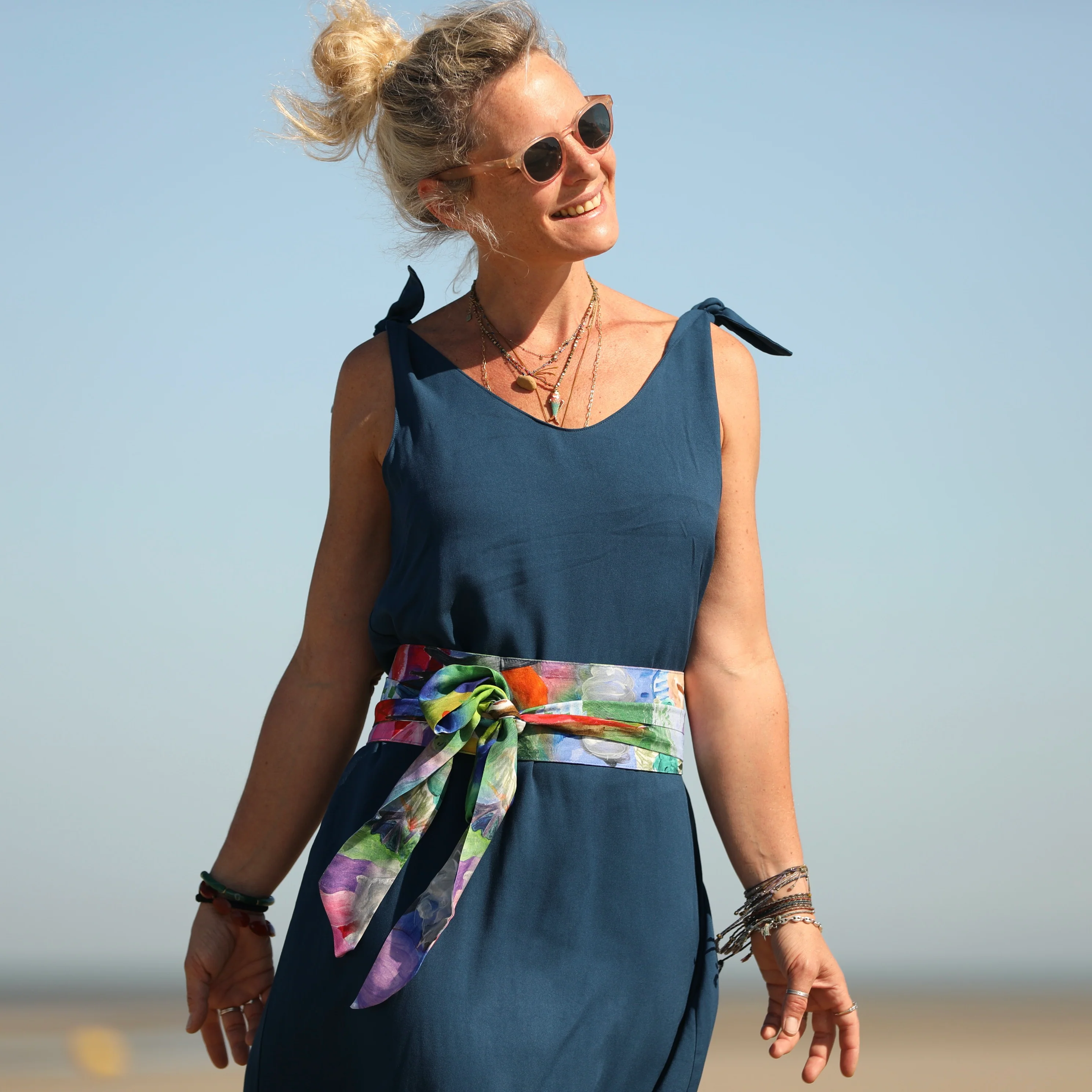 Robe Laëtitia - sergé de viscose canard - Image 7