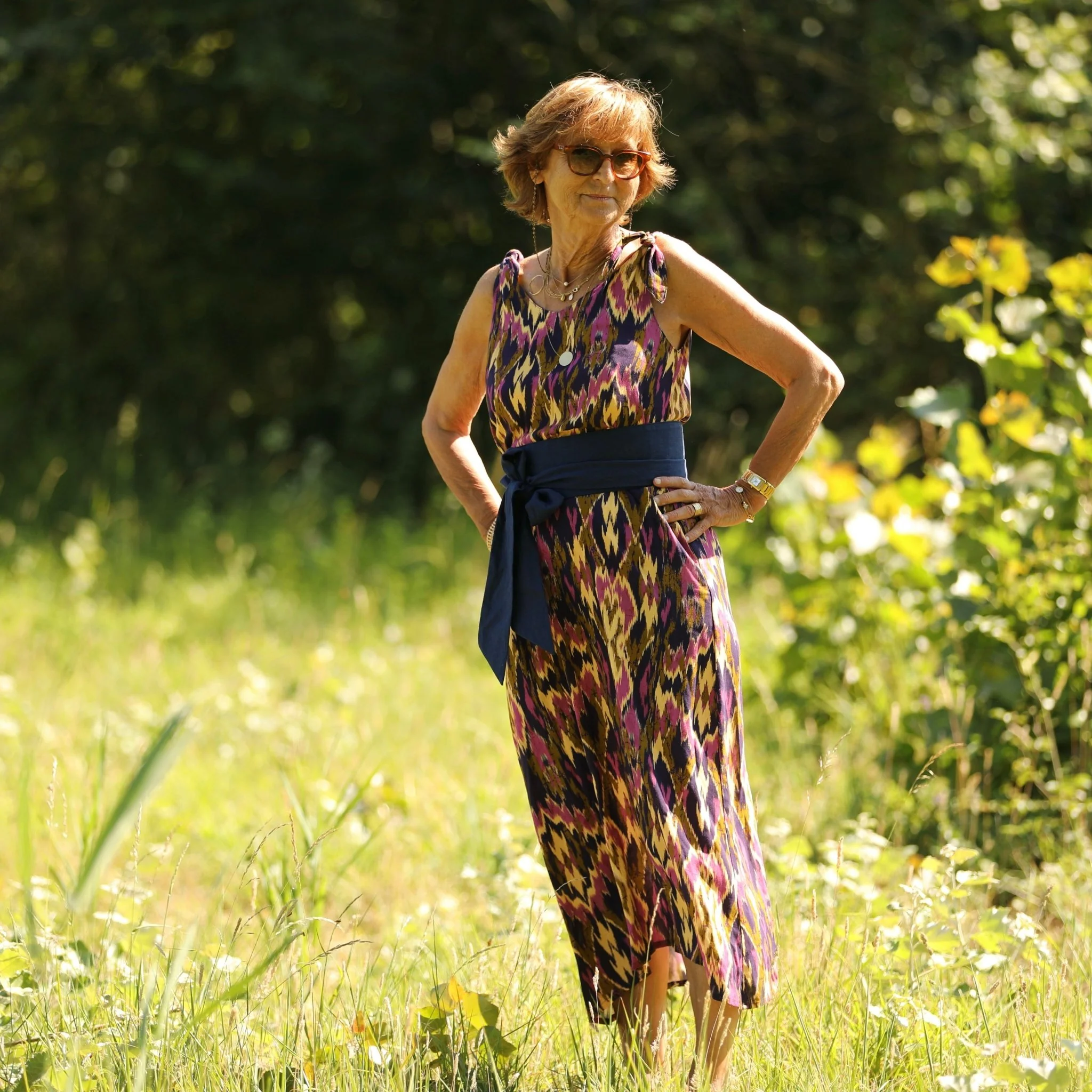 Robe Laëtitia - Viscose Ikat - Image 11