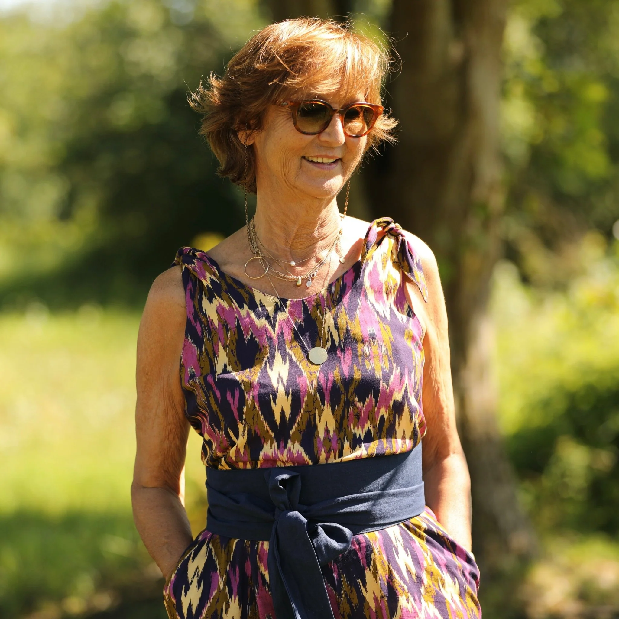 Robe Laëtitia - Viscose Ikat - Image 3
