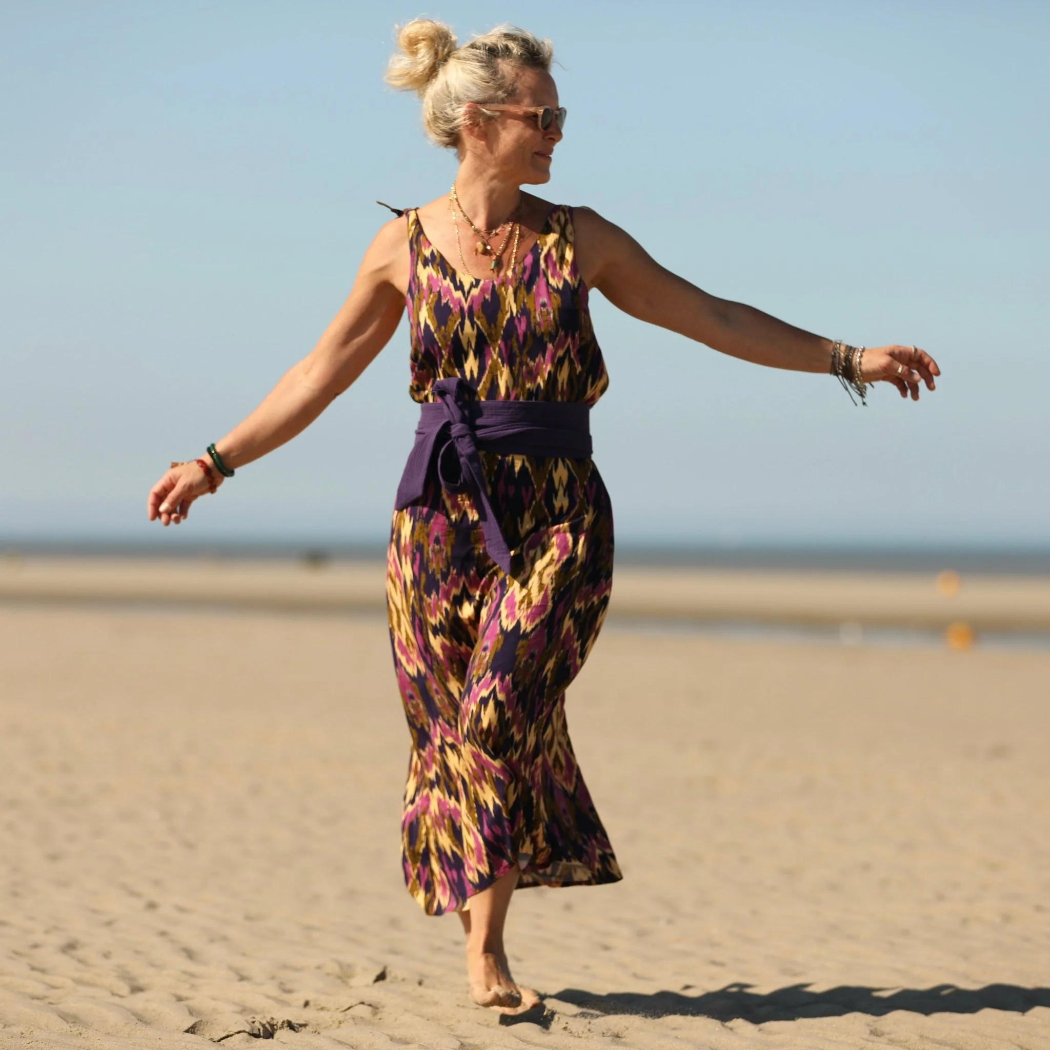 Robe Laëtitia - Viscose Ikat - Image 4