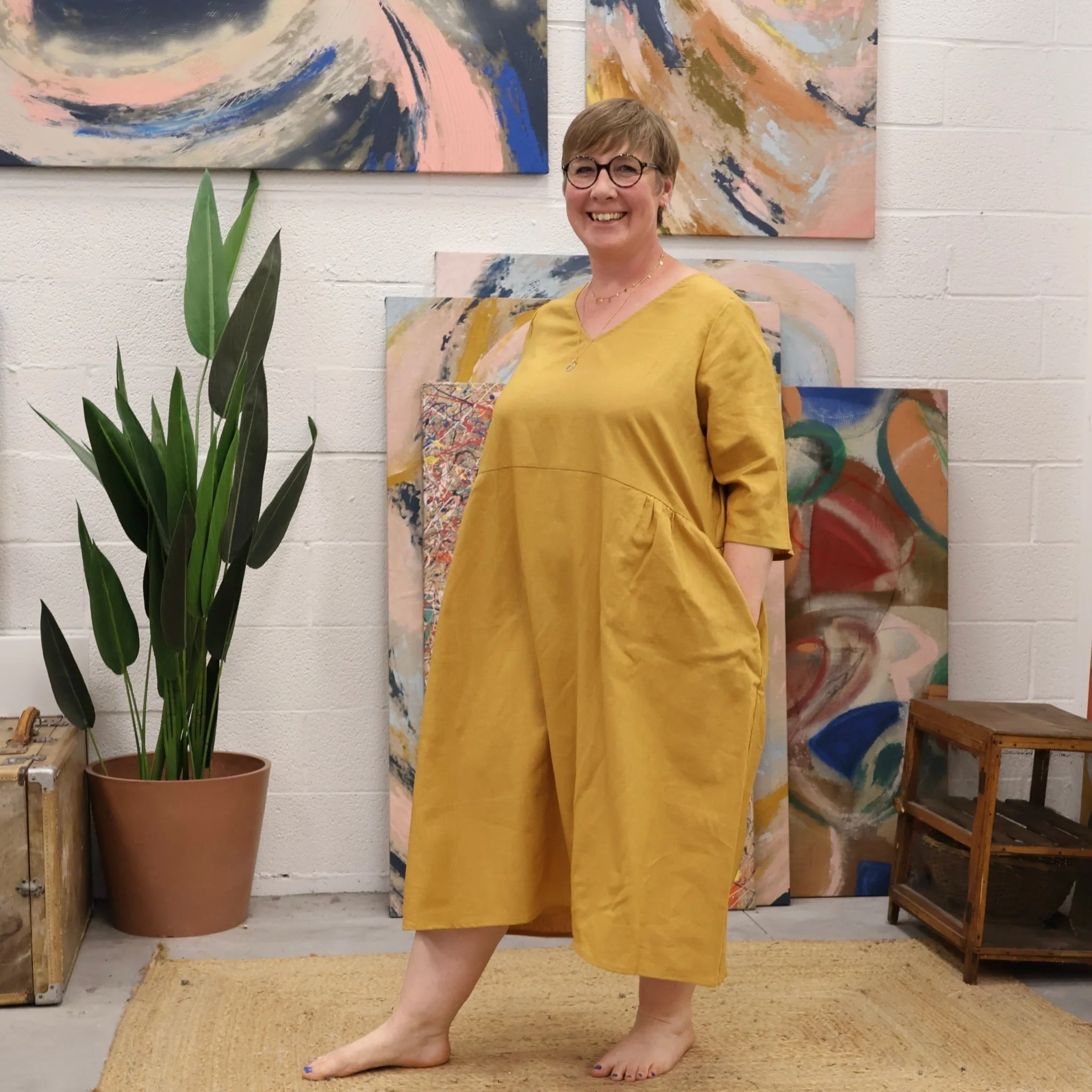 Prototype - Robe Lina - lin ocre - Image 3